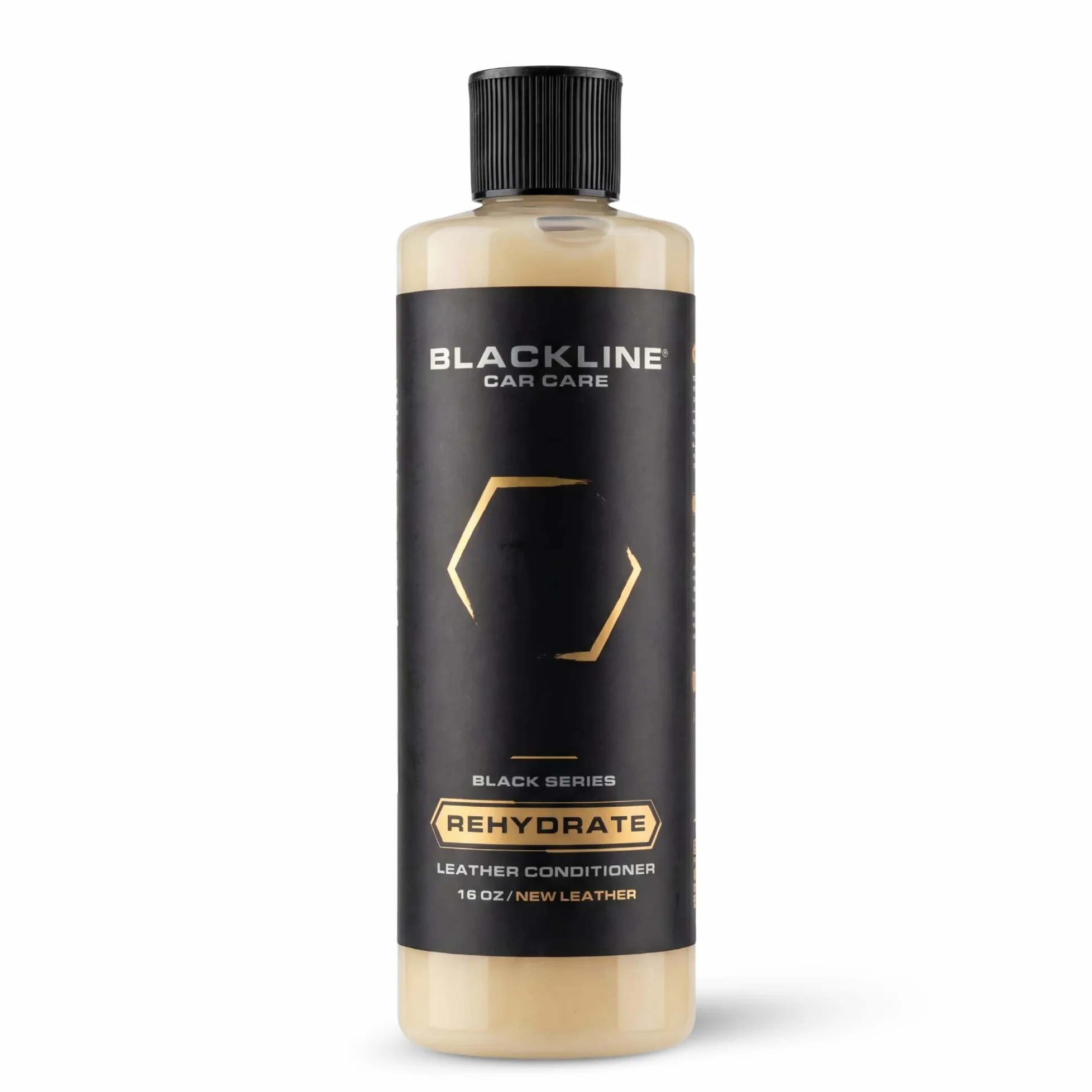 Blackline Car Care - Leather Rehydrate, acondicionador de cuero para todo el cuero - coches, muebles, zapatos y bolsos - 16 onzas líquidas