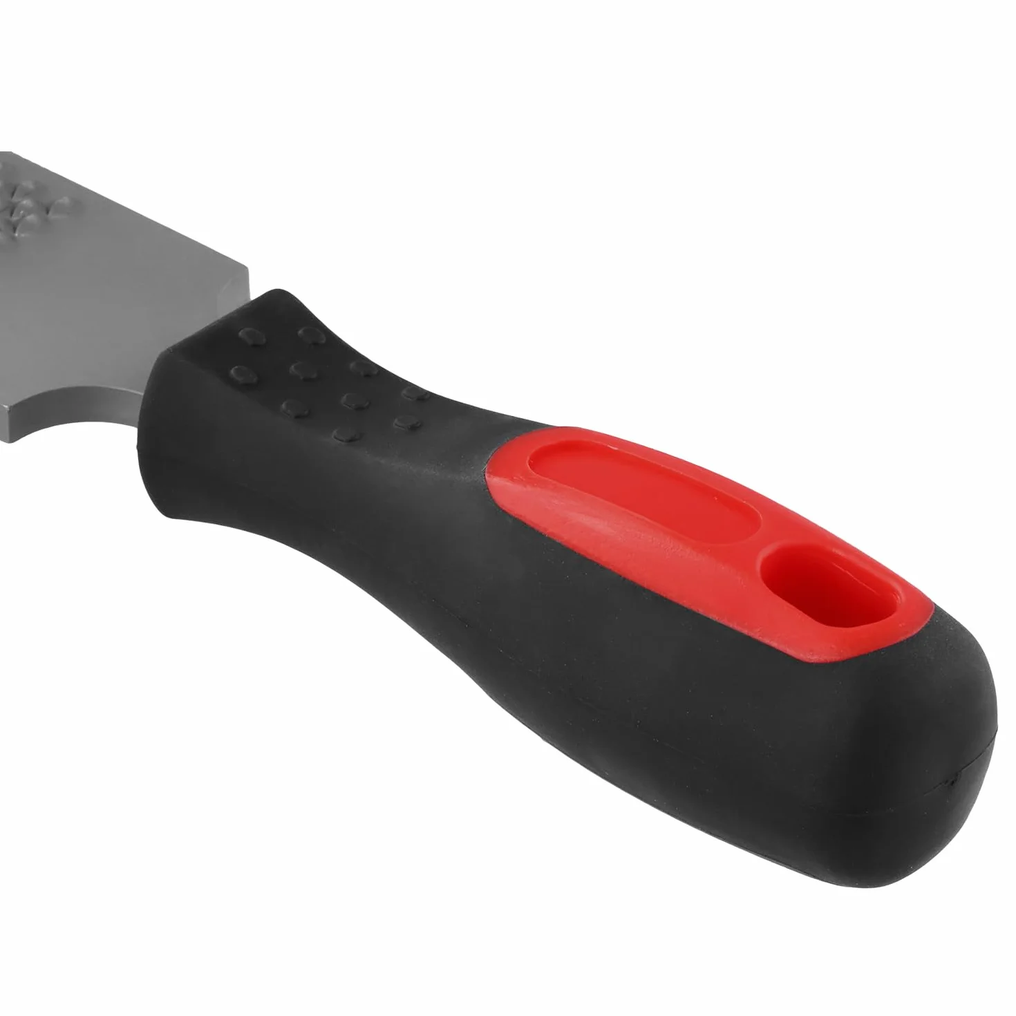 QWORK® Escofina para pezuñas de Doble Cara de 200 mm de Acero al Carbono con Mango de Goma - Herramienta para herrador