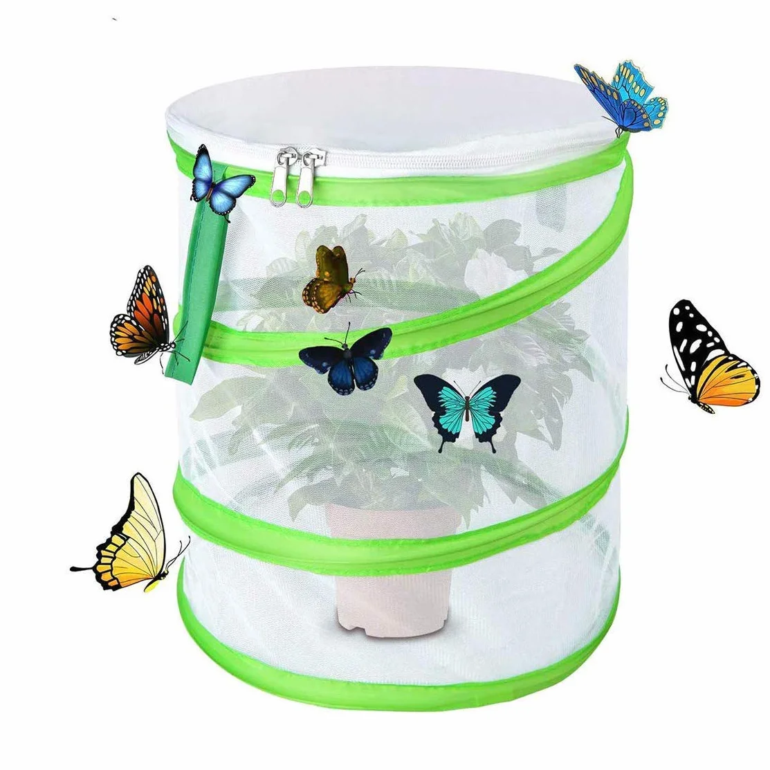 Colector de Insectos, Plegable Malla Neta Insectos Jaula Plegable para Insectos y Mariposas (tamaño pequeño)
