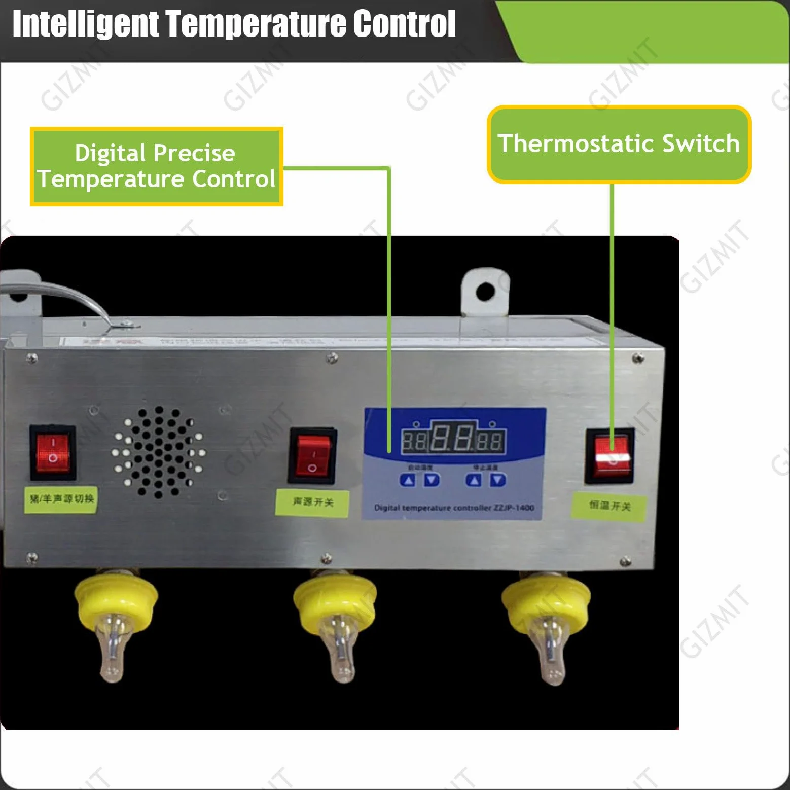 Alimentador automático de pezones para ganado, alimentador de leche y agua a temperatura constante, máquina universal para lecheros y lechones, 220 V, paquete de 6