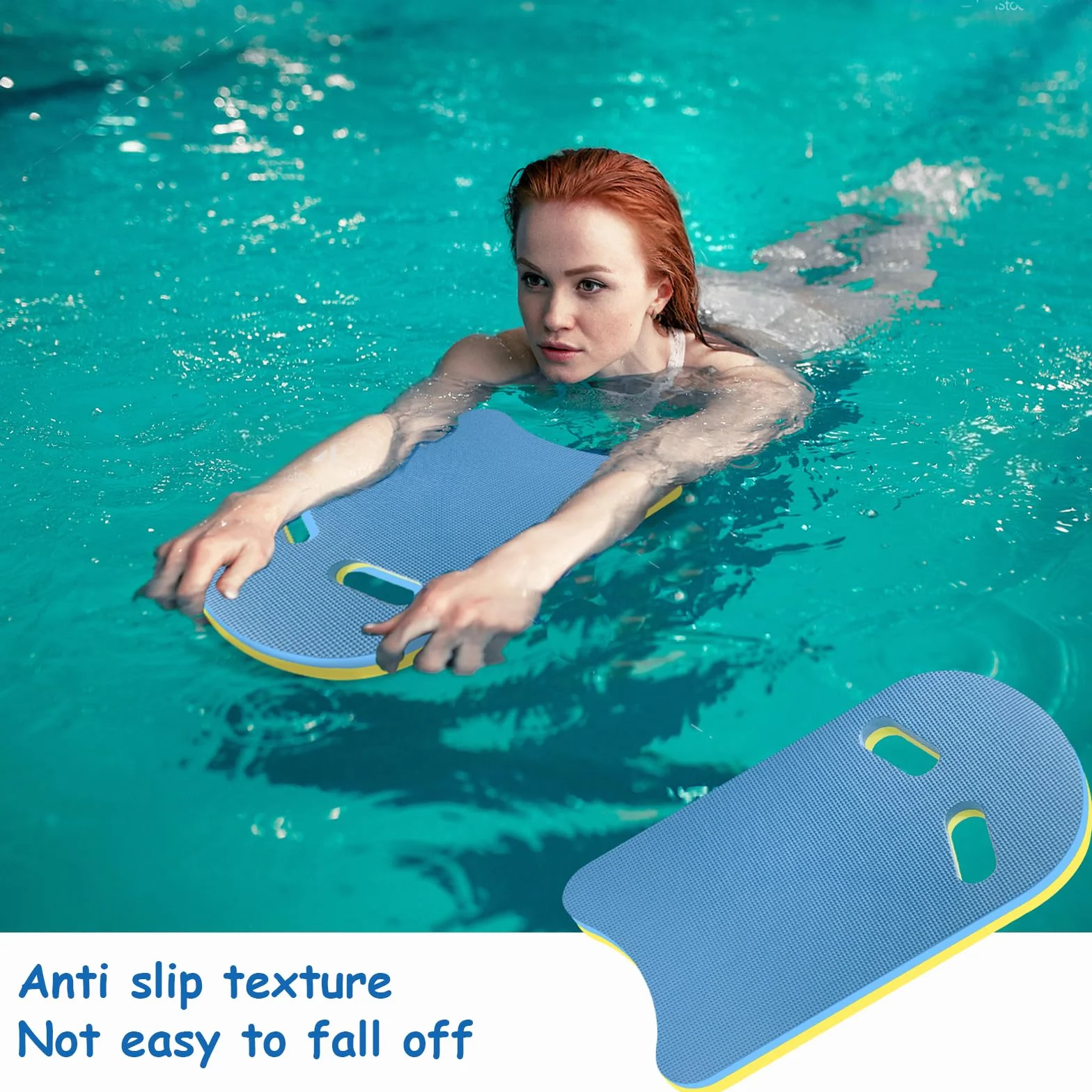 Tabla de Natación con Asas para Niños Adultos Entrenamiento Kickboard Flotante