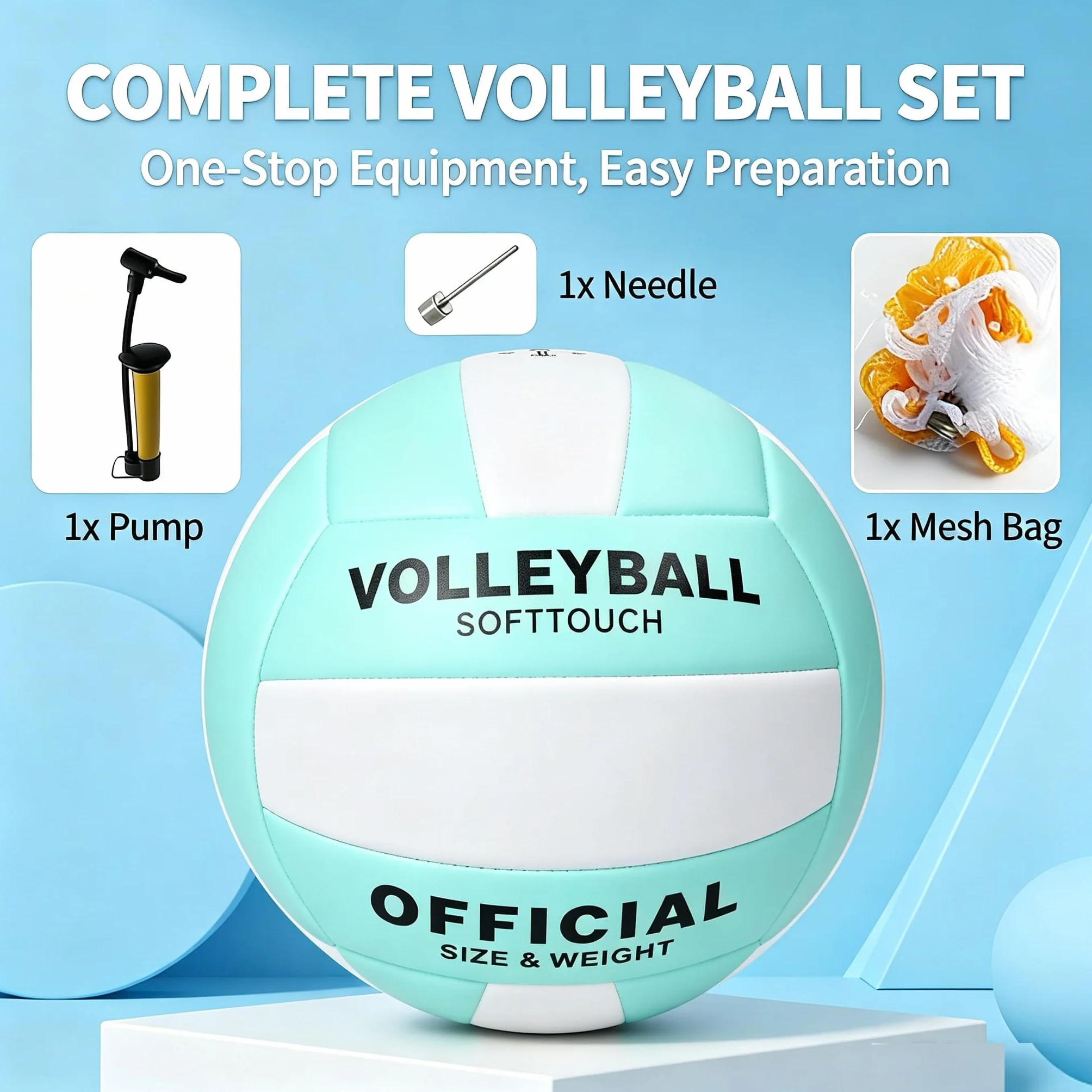 Pelota Voleibol Tacto Suave Voleibol De Playa con Bomba, Aguja y Bolsa