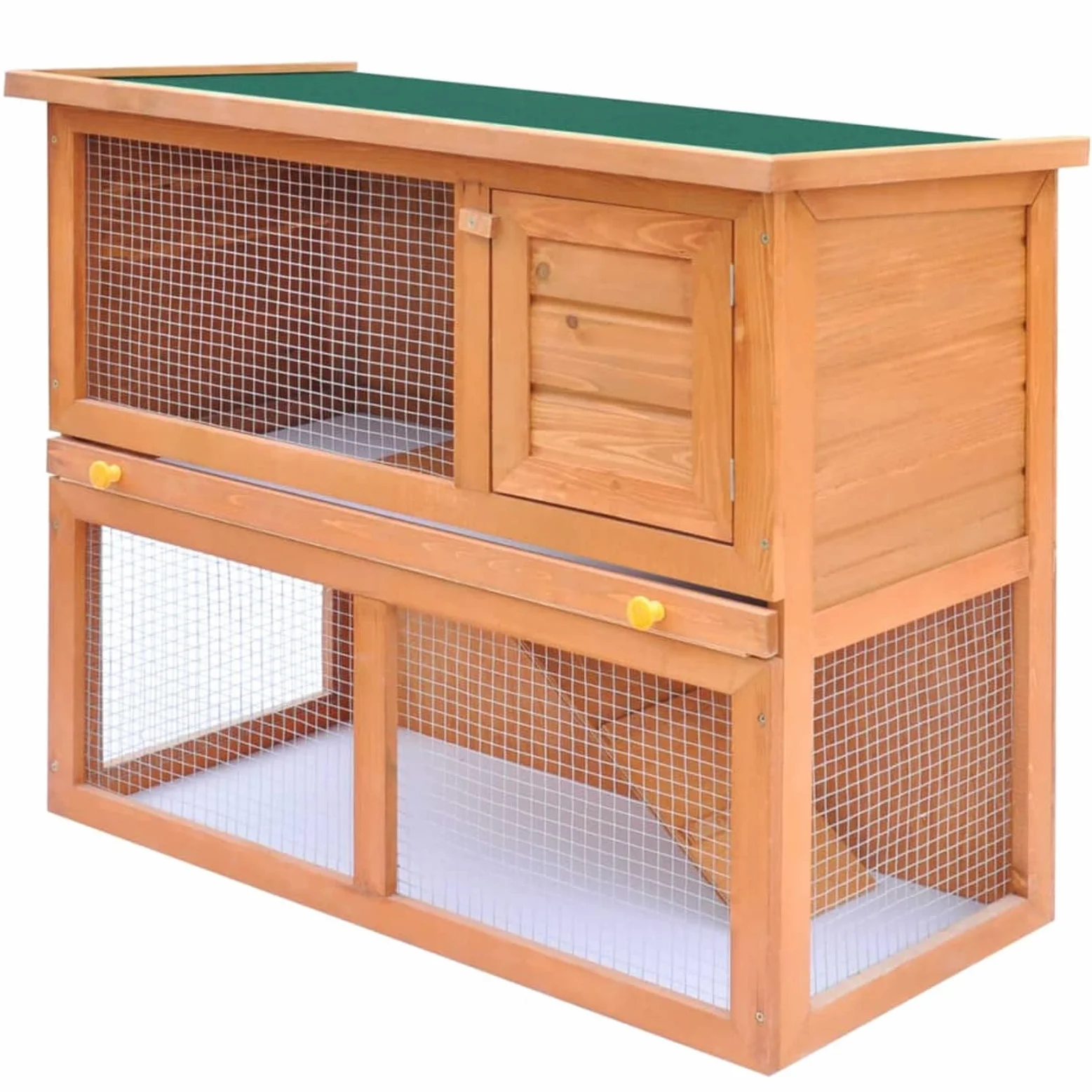 JUDYY Casa de Animales pequeños Jaula conejera 1 Puerta, Casa Conejo, Jaula De Conejo, Casa Cobaya, Casita Conejo, Escondite Grande para Erizo, Jaula Hamster, Madera