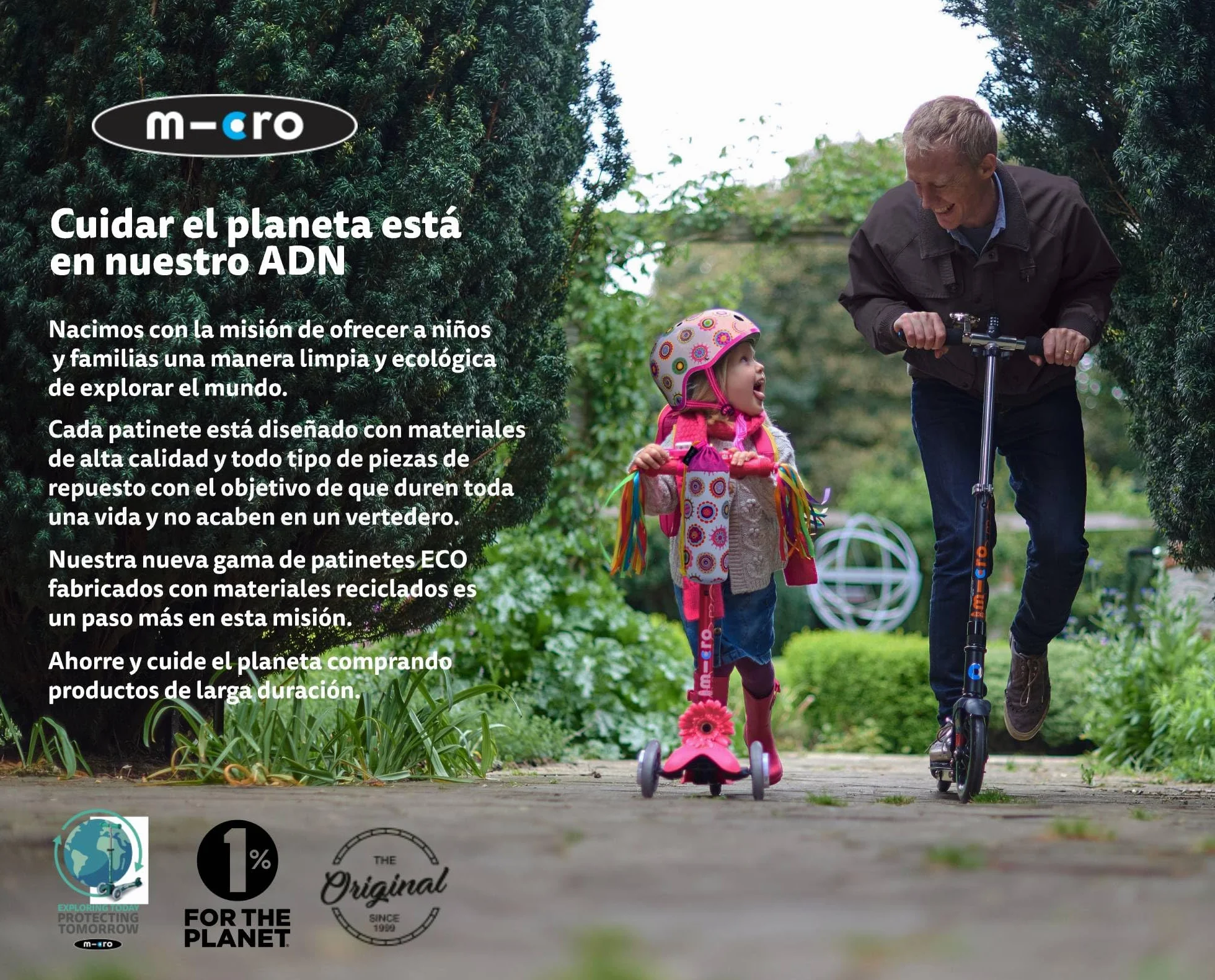 Micro® Puños Originales Antideslizantes para Manillar Patinete Bicicleta Niños Pack 2 Unidades