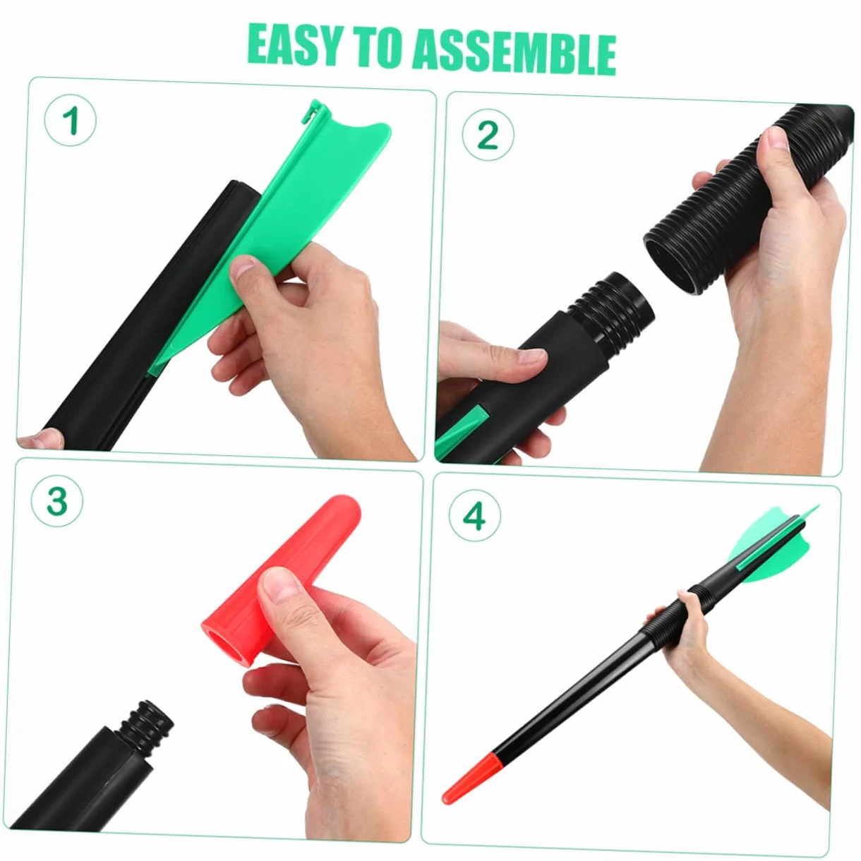 Toyvian 2 Piezas Jabalinas ABS para Entrenamiento y Práctica Adultos