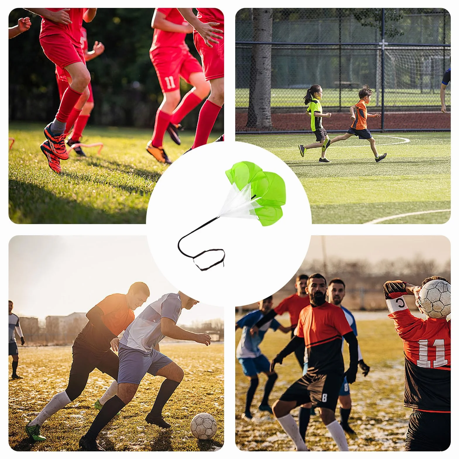 Entrenador de paracaídas velocidad resistencia running sprint ajustable equipo entrenamiento atlética