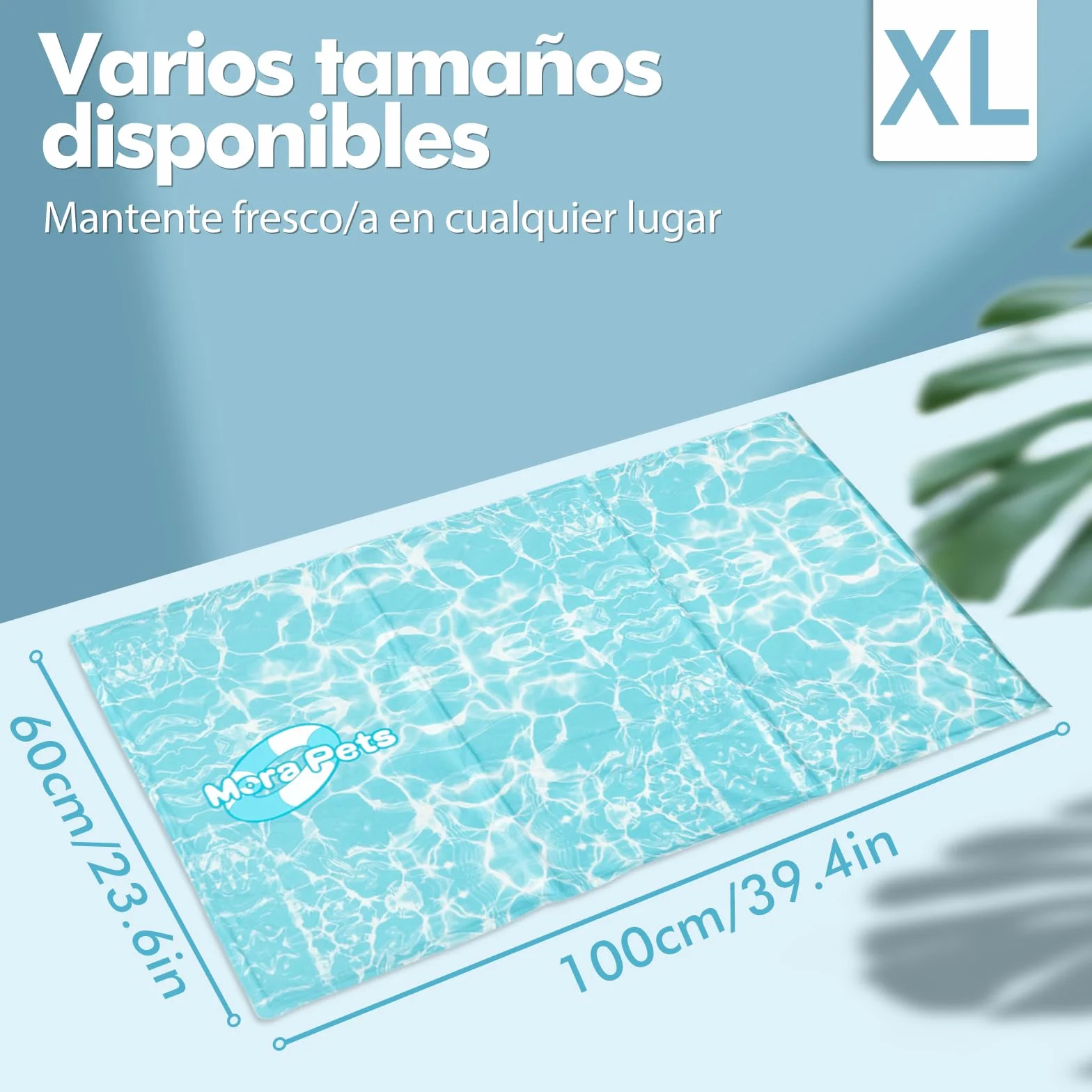 Pawtasy Cama refrescante Perros Manta refrigerante para Perro y Gatos Cama Fria de Verano Alfombra Alfombrilla refrescante colchoneta Fresca para Mascotas Grande XL 100 x 60 cm