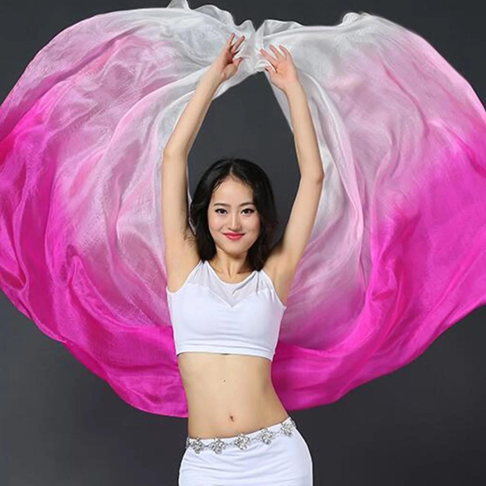 Seda Velo Danza del Vientre 2,5m x 1,14m Actuación Escenario Bailarina