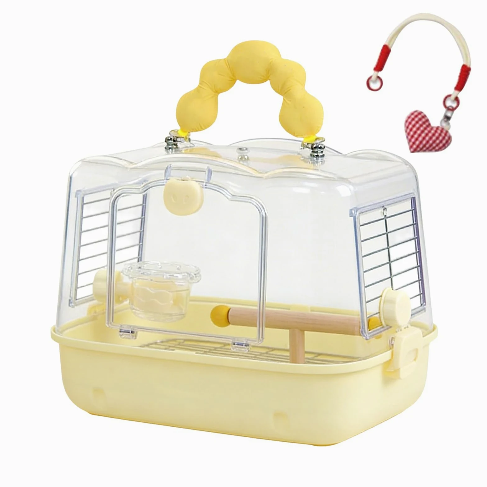 Jaula de Transporte para Aves de Viaje Bolsa de Transporte Ligera para | Mochila de Transporte para Periquitos para Paseos al Aire Libre y Aventuras de Ninfas Periquitos y Agapornis