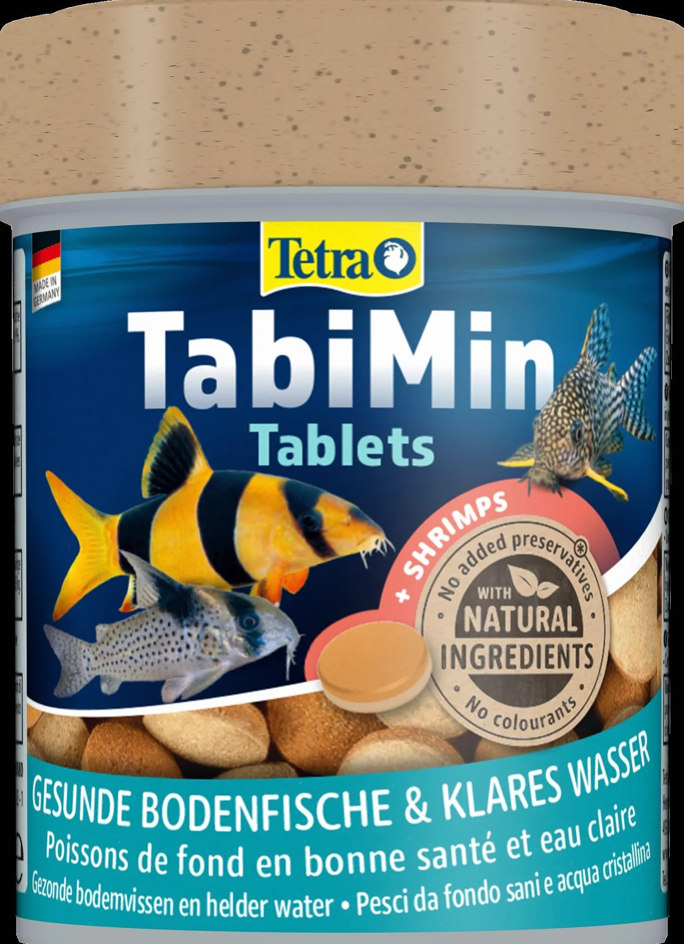 Tetra Tablets TabiMin – Alimento en comprimidos para todos los peces de fondo, como siluros, lochas o barbos que buscan alimento en el sustrato, bote con 275 comprimidos