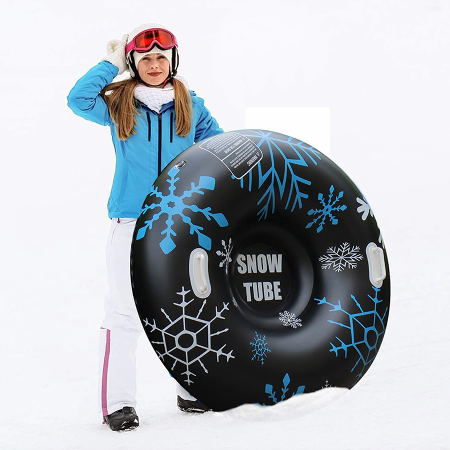 Trineo de nieve 90 cm PVC engrosado para deslizamiento invierno
