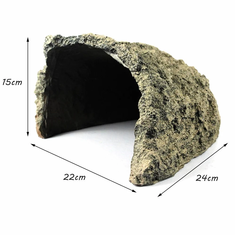 Escondite ecológico simulado, Caja de Cueva para Reptiles, decoración de Esquina de hábitat, escondites de Tortugas, Serpientes, lagartos, Accesorios para Cajas de Reptiles, Adornos