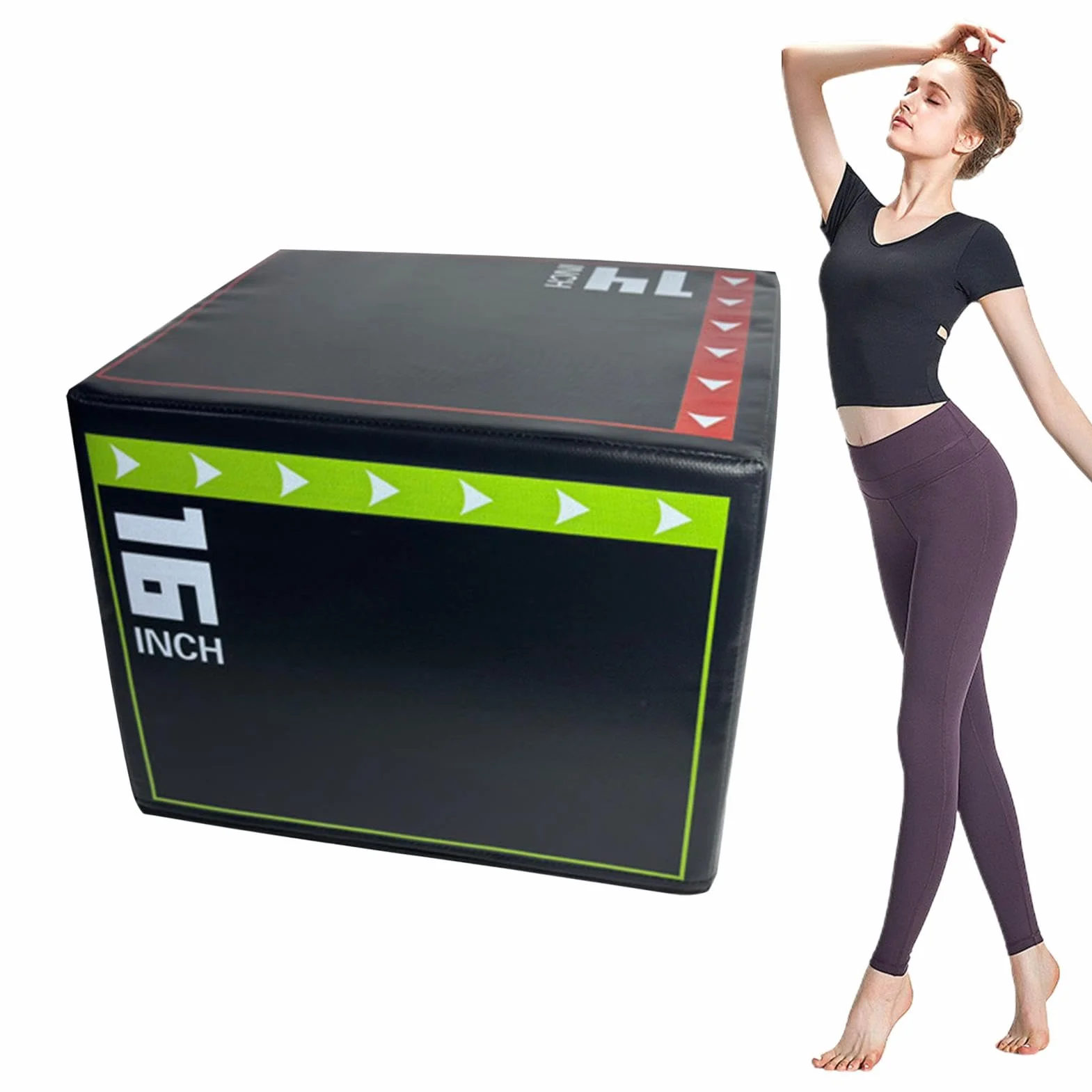 Box Jumps para fitness en casa, caja de juegos de salto multifuncional amortiguador step-up-box