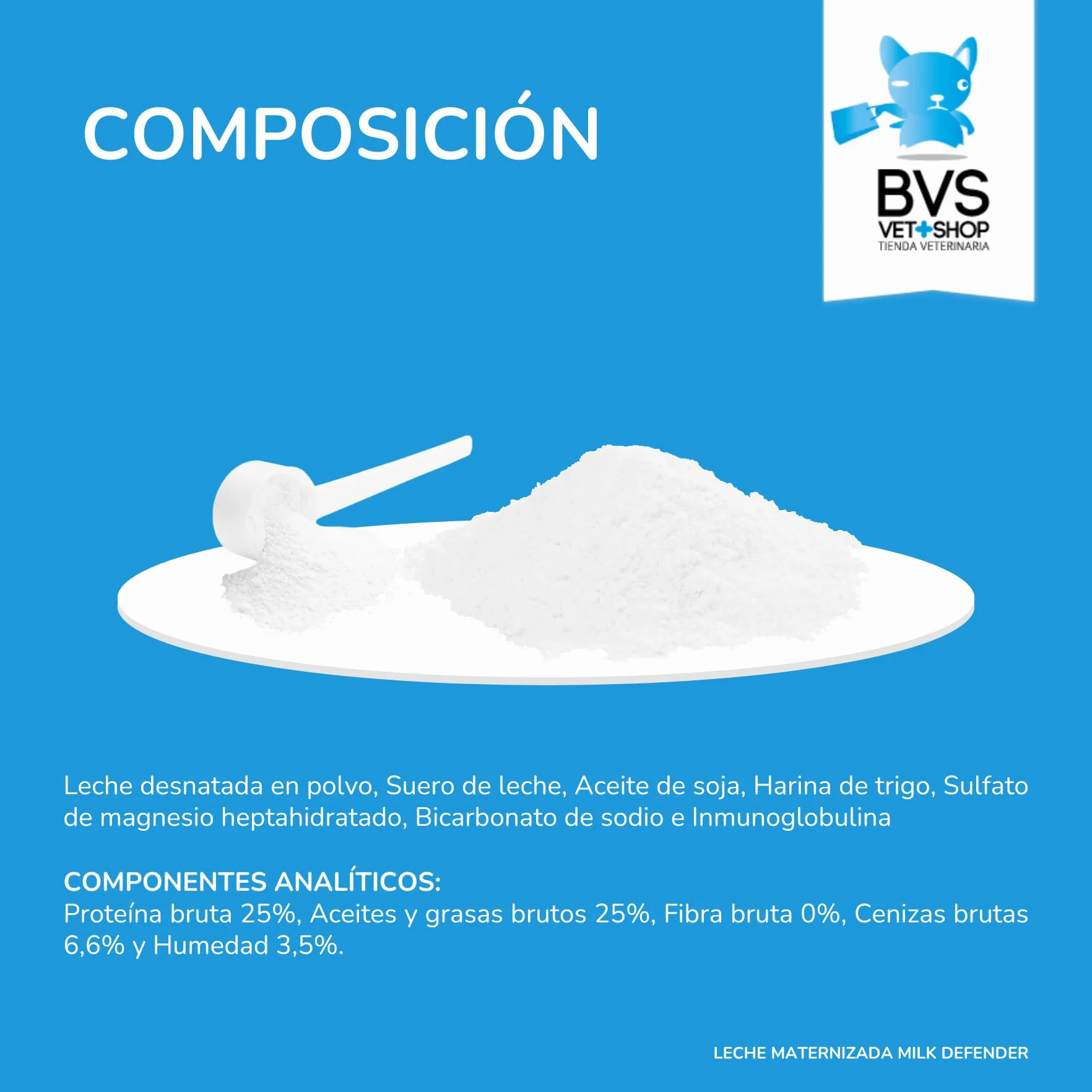 BVS Vet Shop | Leche Maternizada para Gatos Milk Defender | Alimento Completo de Lactancia para el Cuidado Integral de Gatos Cachorros | 1 unid. x 140 gr