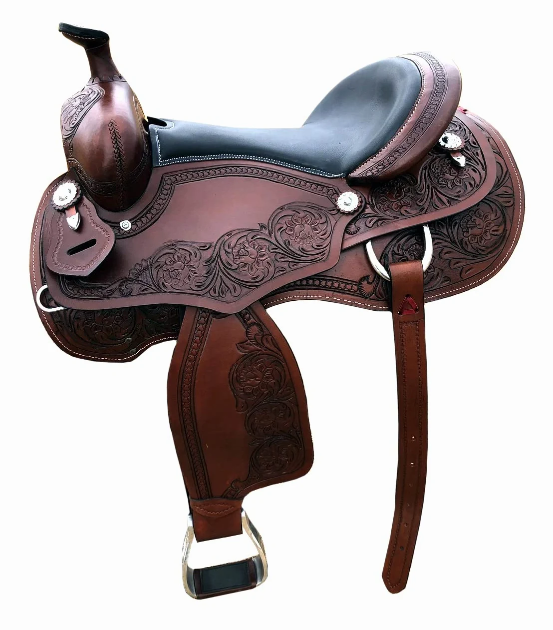 Juego de tachuelas de cuero para caballo occidental de 14 pulgadas ST-WLS-C101