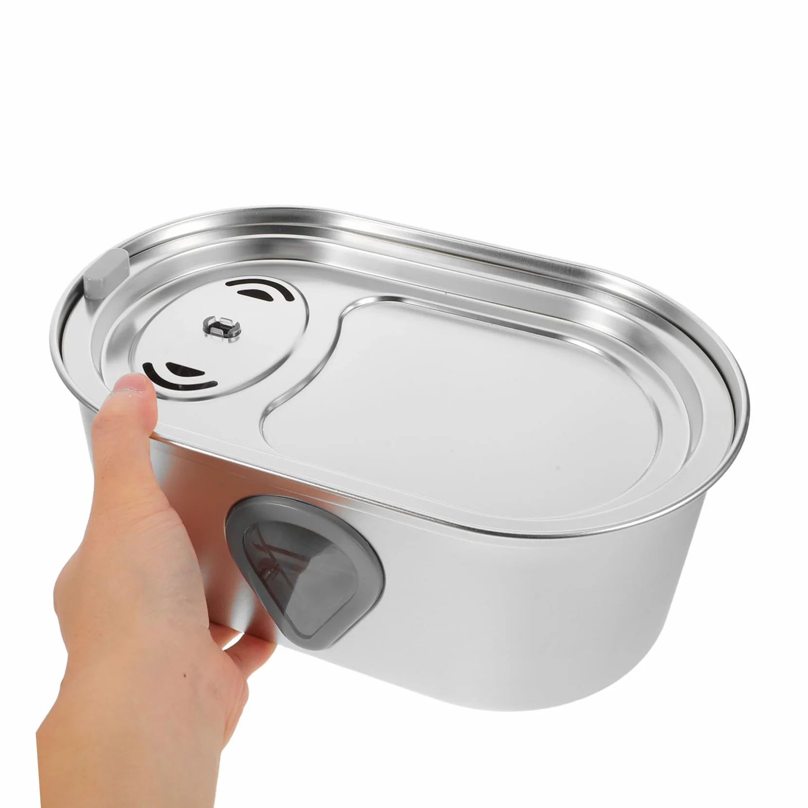 Dispensador De Agua para Gatos Pequeños Bebedero Automático para Perros Y Gatos Color Plateado
