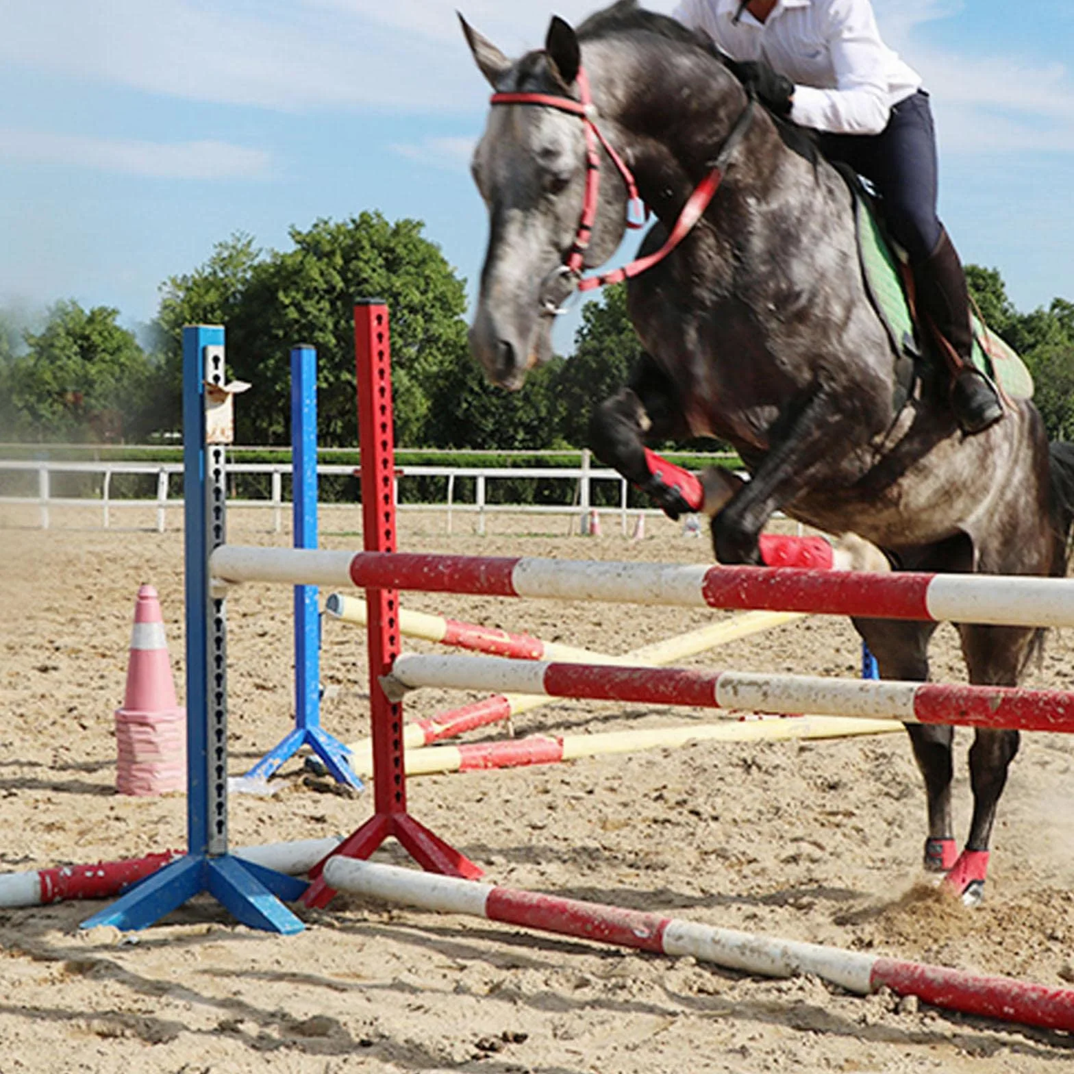 predolo Botas de Férula para Caballos, Juego de Soporte para Piernas Delanteras Y Traseras para Equipo Ecuestre de Equitación