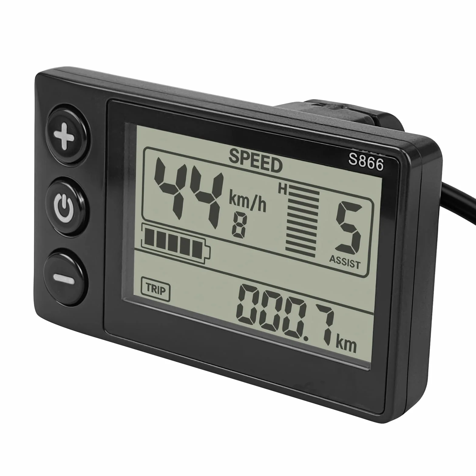 Pantalla de instrumentos Smartgyro Speedway Rockway Crossover LCD S866 tablero de control 5 polos para patinete eléctrico
