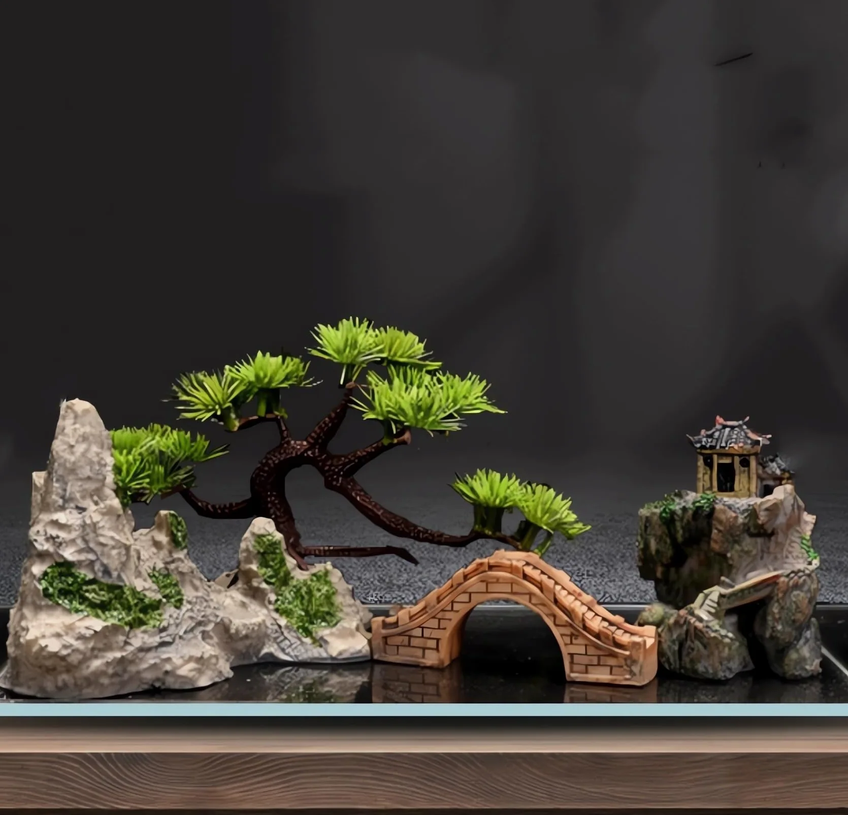 AWXZOM Aquarium Decor Plastic Plants