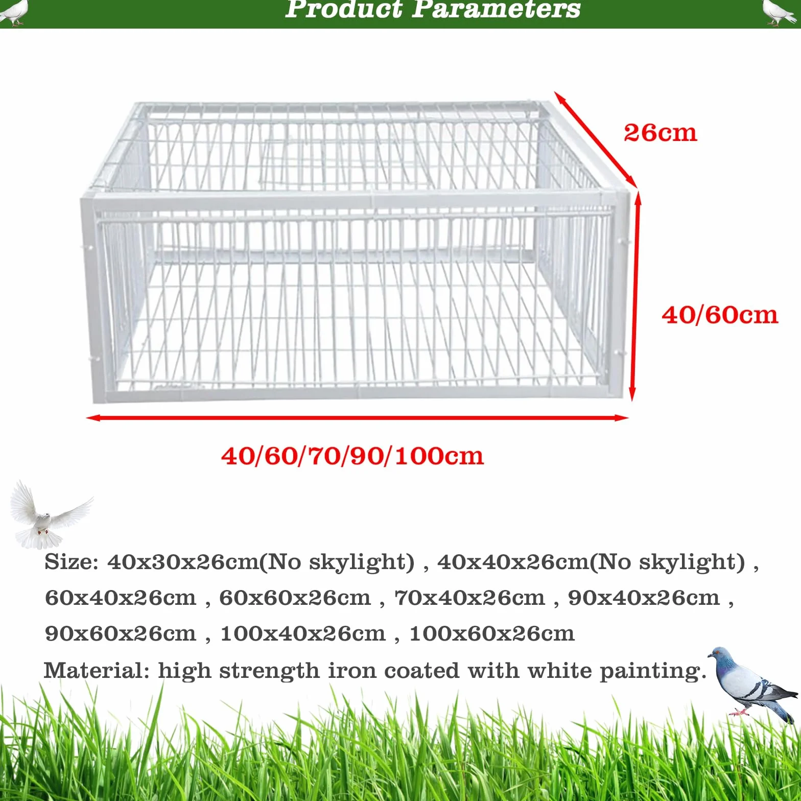 Jaula de trampa para palomas, palomas, loros, atrapador eficaz para carreras y cría, solución duradera para puerta de ventana