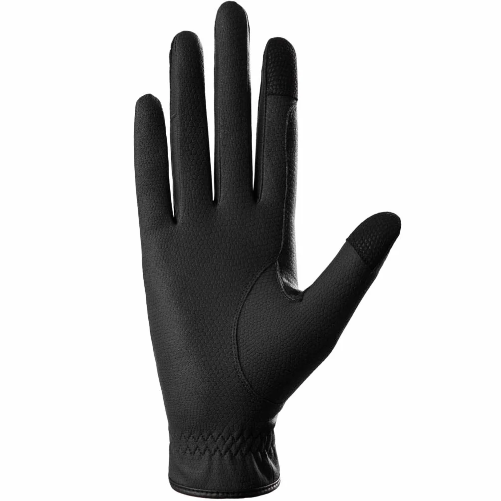 Sui Sereno Guantes de equitación mujer piel sintética gris