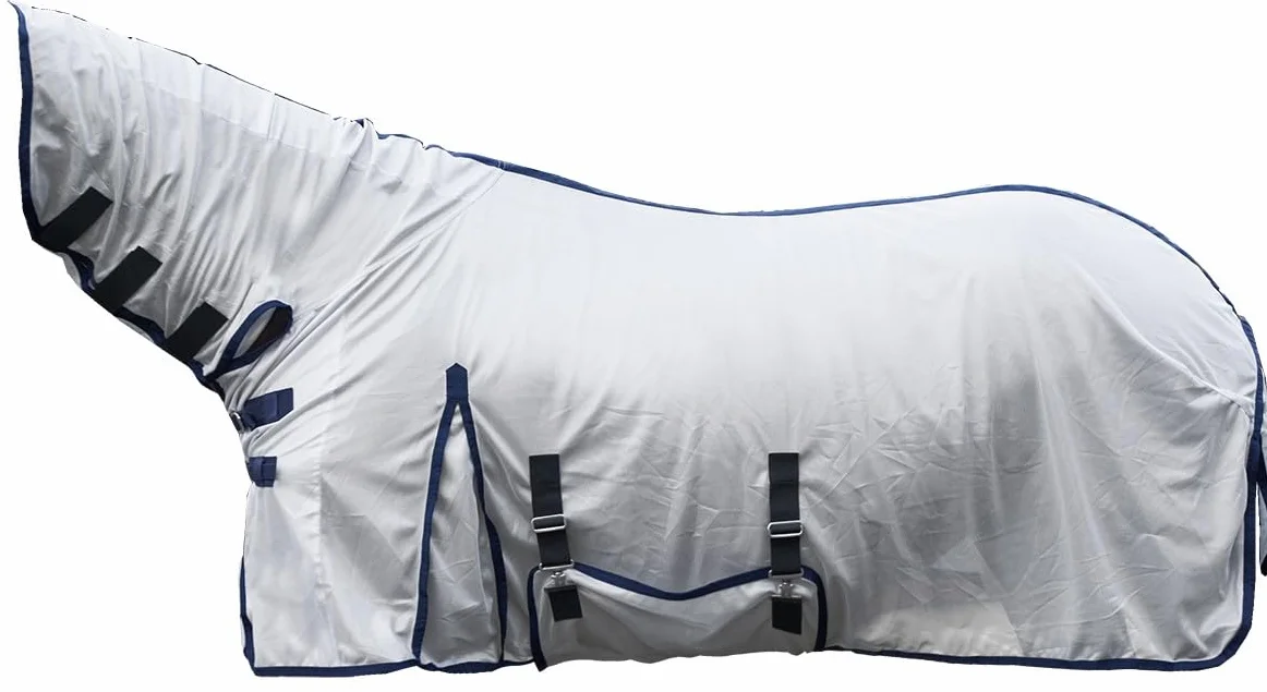 HKM Lyon Manta Anti-Moscas con Cuello Plateado 115