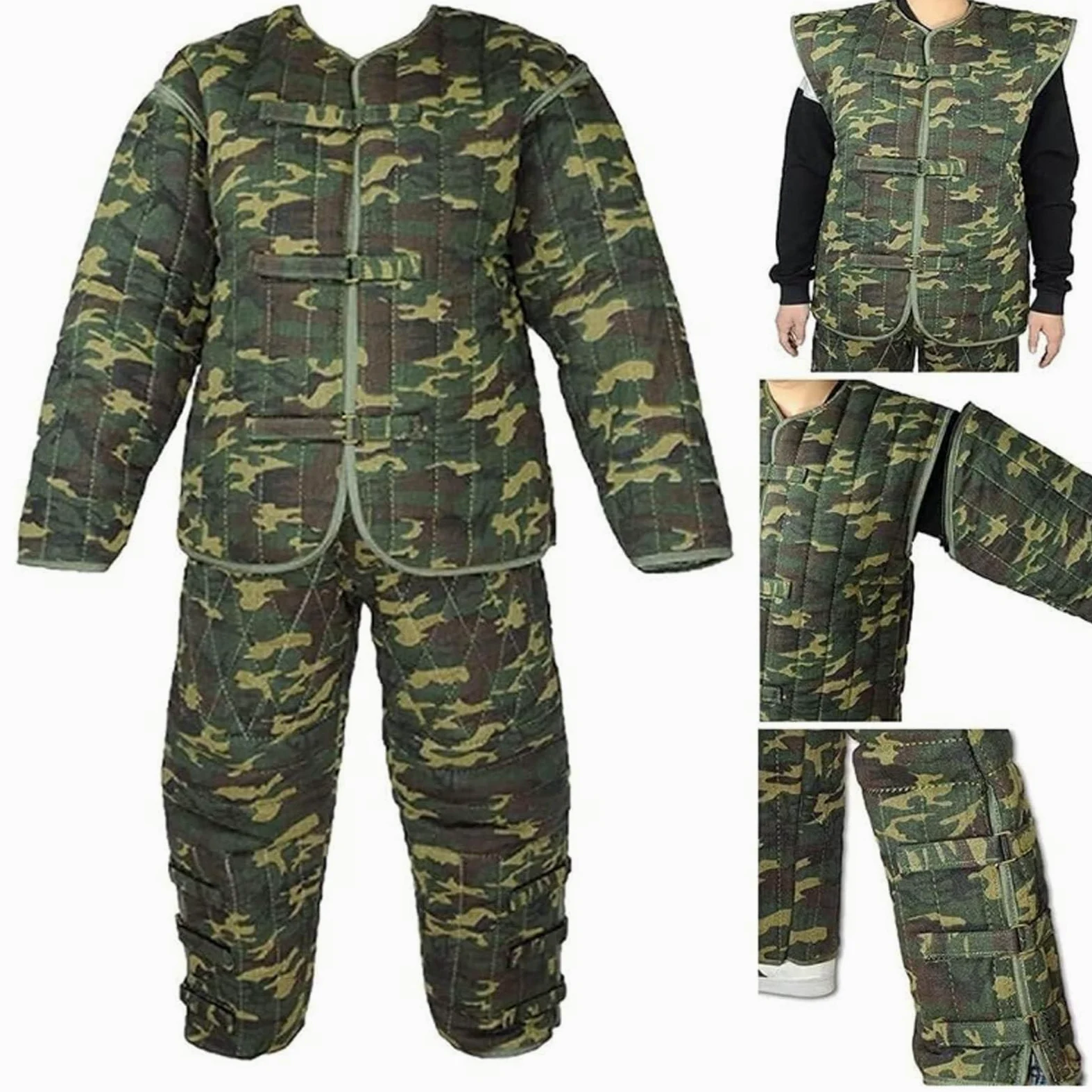 Traje profesional antimordeduras para perros, traje de adiestramiento, ropa protectora para perros de adiestramiento, protección corporal gruesa antidesgarros para perros policías, traje