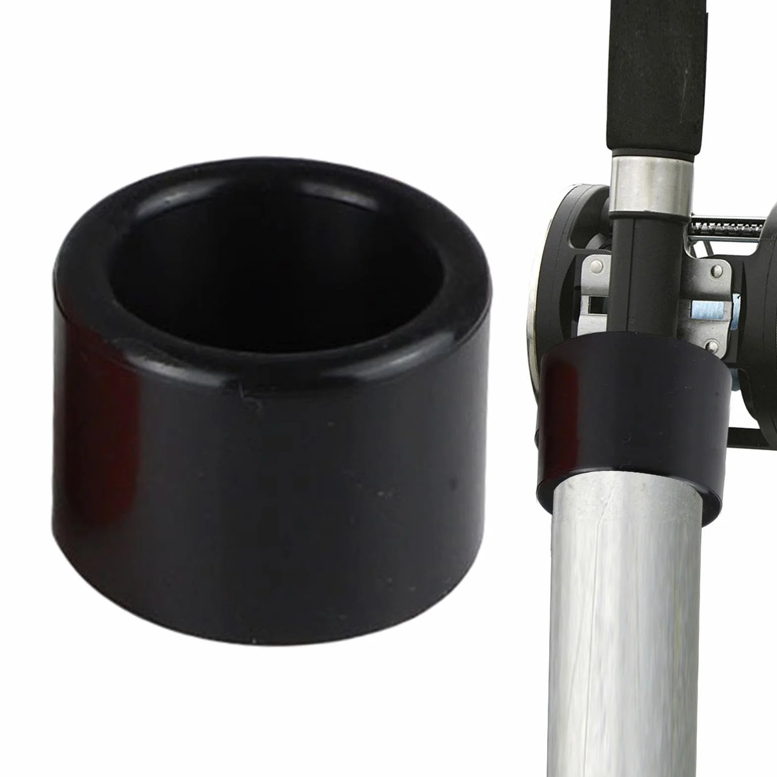 Tapones para tubo de caña de pescar 40 mm silicona cubierta protectora antipolvo