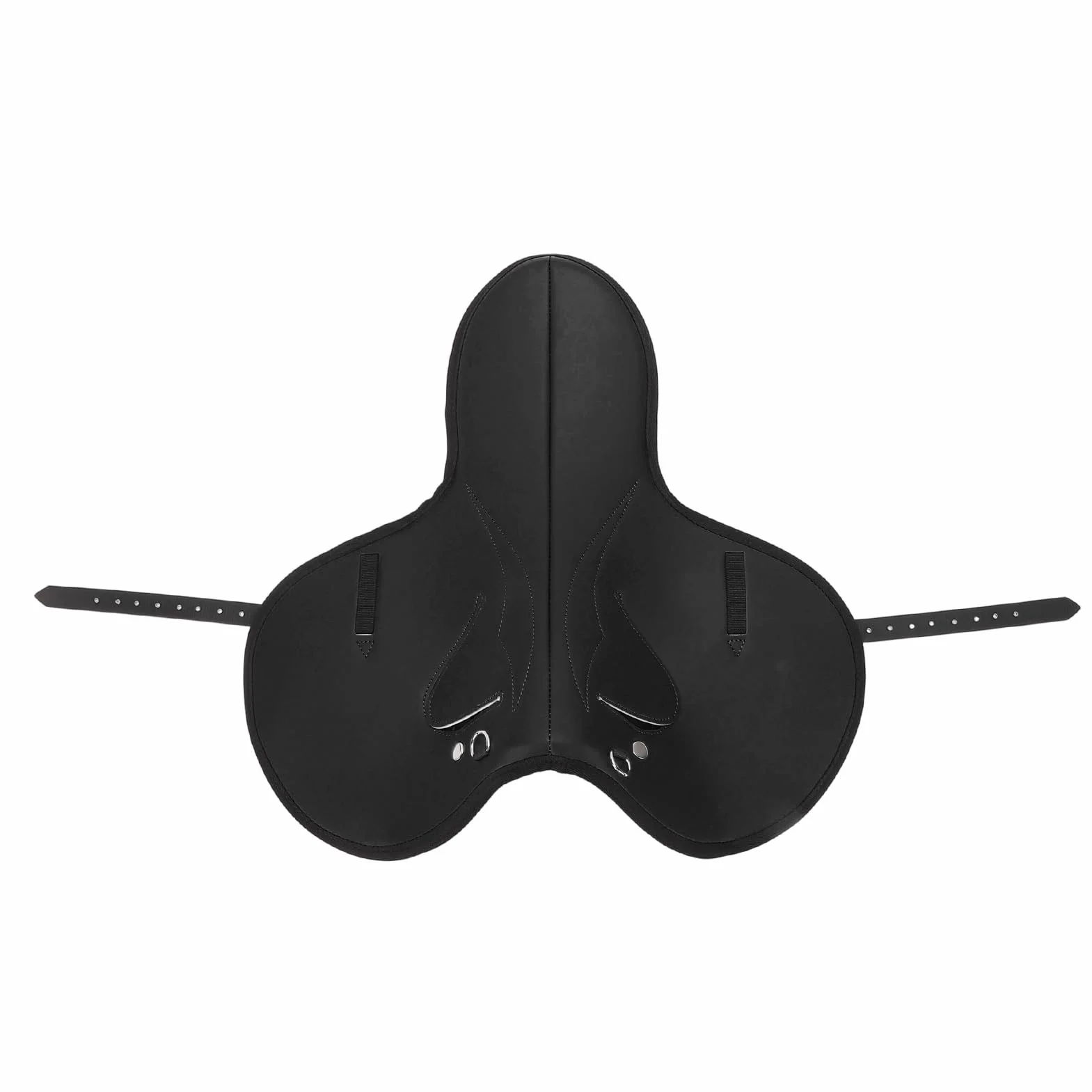 Yctze Cómoda Almohadilla para Silla de Montar de Microfibra - Estera de Equitación Antideslizante Que Absorbe los Golpes con Correas de Fijación Estabilidad Ecuestre - Doma, Salto y Eventos