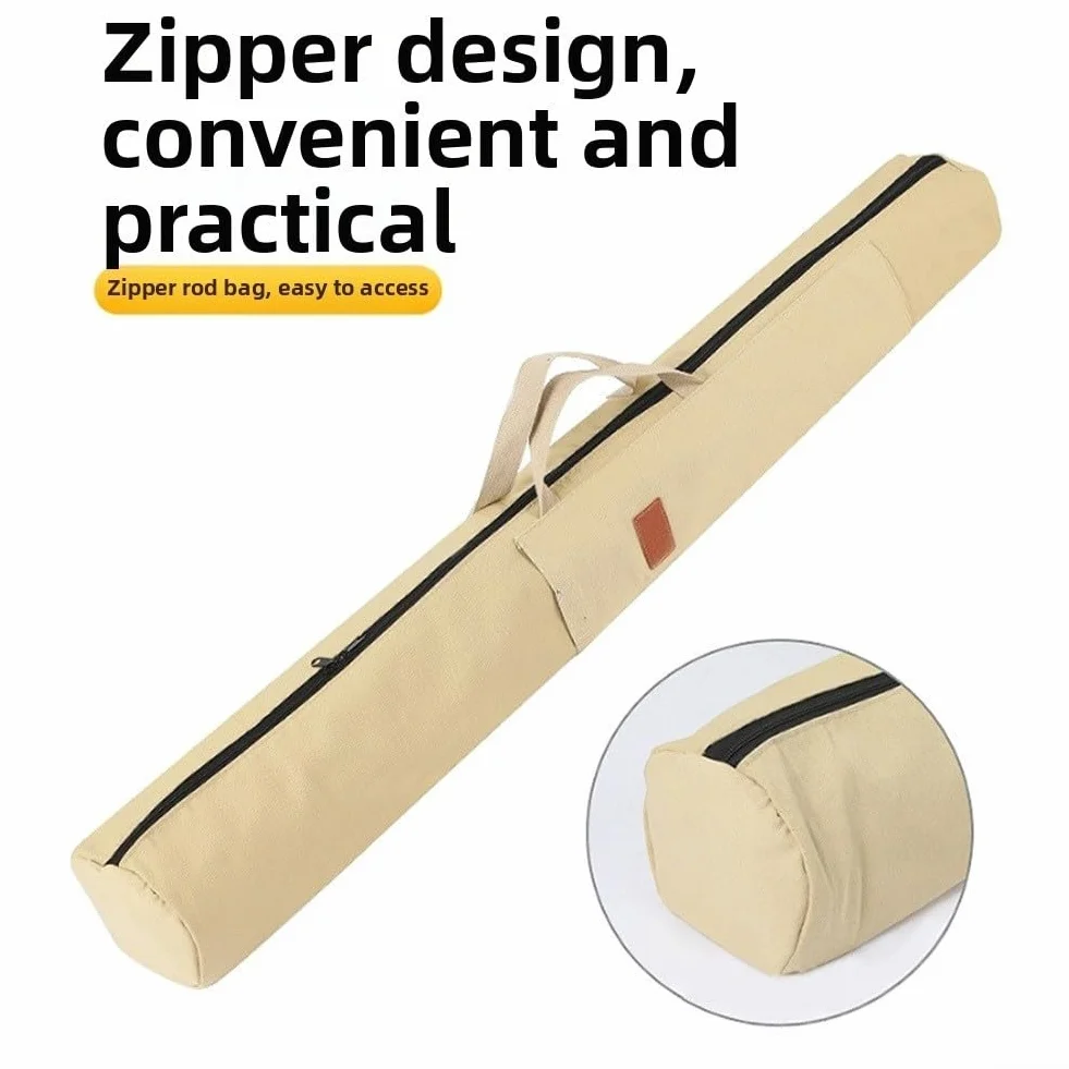 Bolsa de almacenamiento para caña de pescar 120 cm plegable lona resistente intemperie