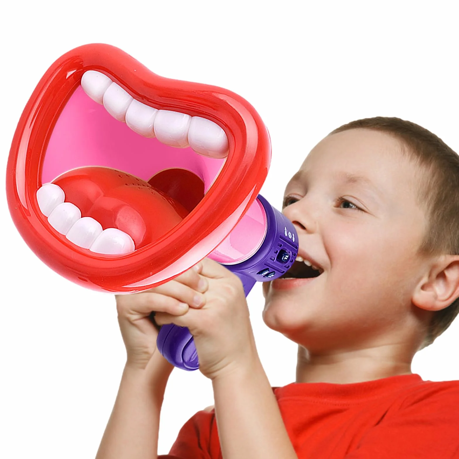 Altavoz de trompeta Mini megáfono portátil para niños con grabación y reproducción
