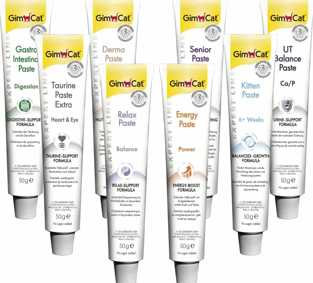 GimCat EXPERT LINE Gastro Intestinal, Pasta funcional para gatos - Protección del sistema digestivo, favorece la salud intestinal, tiene un efecto prebiótico - 1 tubo (1 x 50 g)