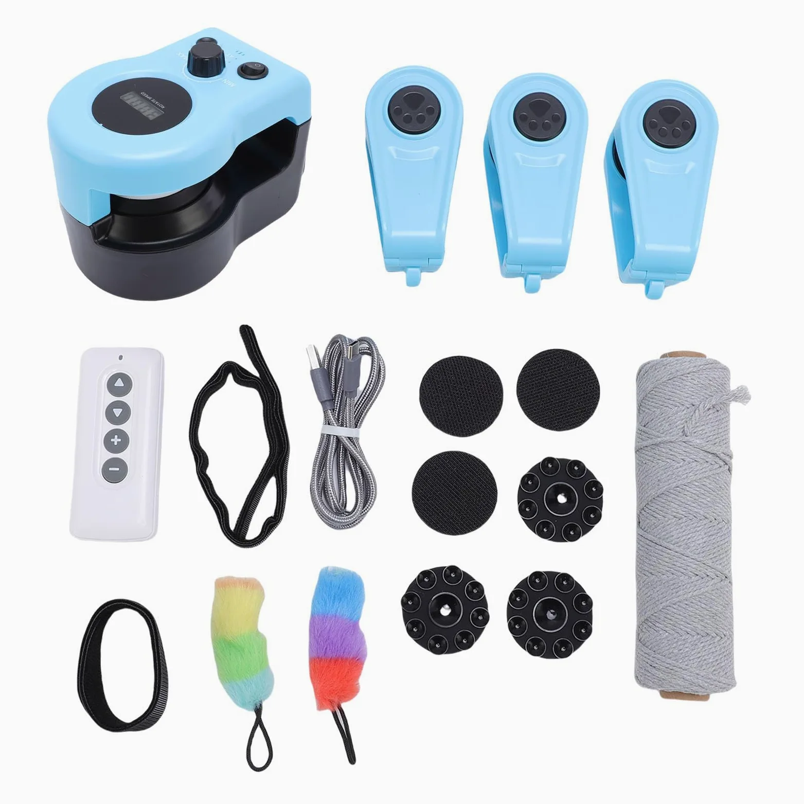 SIXRUN Juguete Interactivo para Gatos con Diseño de Sonido y Plumas para Juegos en Interiores, Juguete Eléctrico para Correr Estable, Adecuado para Ejercicio de Gatos, Tamaño de la Unidad Principal: