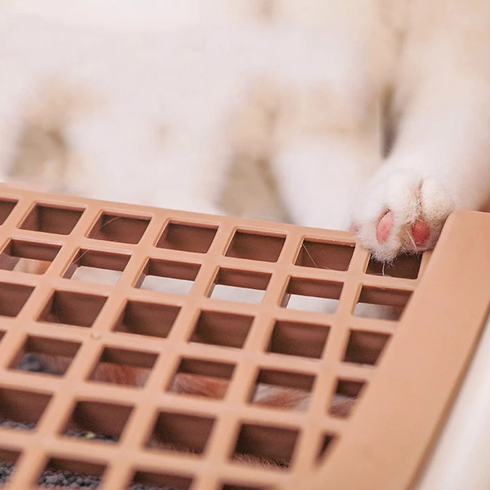 Cajas de Arena Caja de Arena de Gato Allorante Totalmente Cerrado Alto de Gato Grande con asa, Inodoro de Gato Interior fácil de Limpiar Arenero ​Gatos (Color : C)