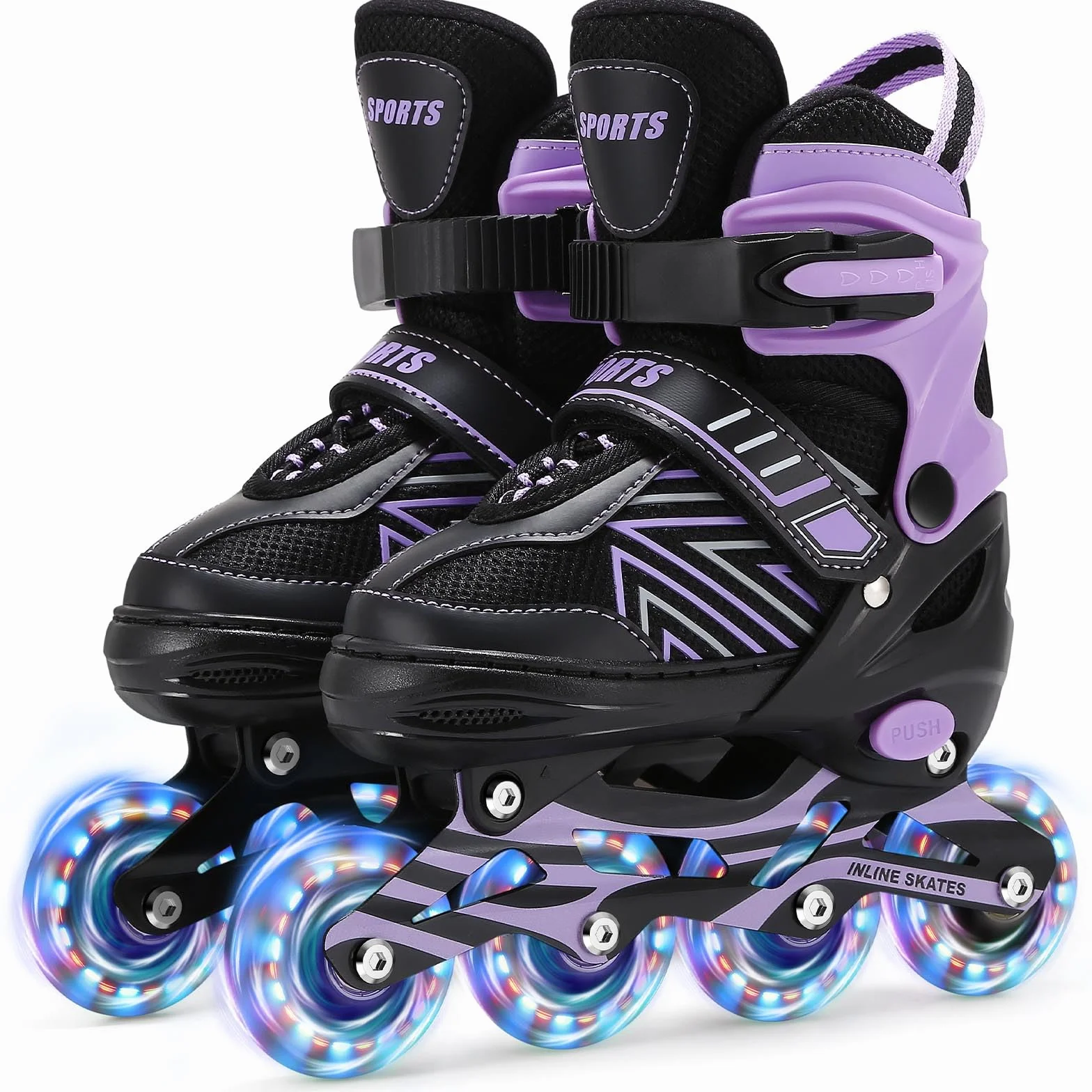 Patines Ajustables para Niños con Ruedas de Iluminación para Principiantes