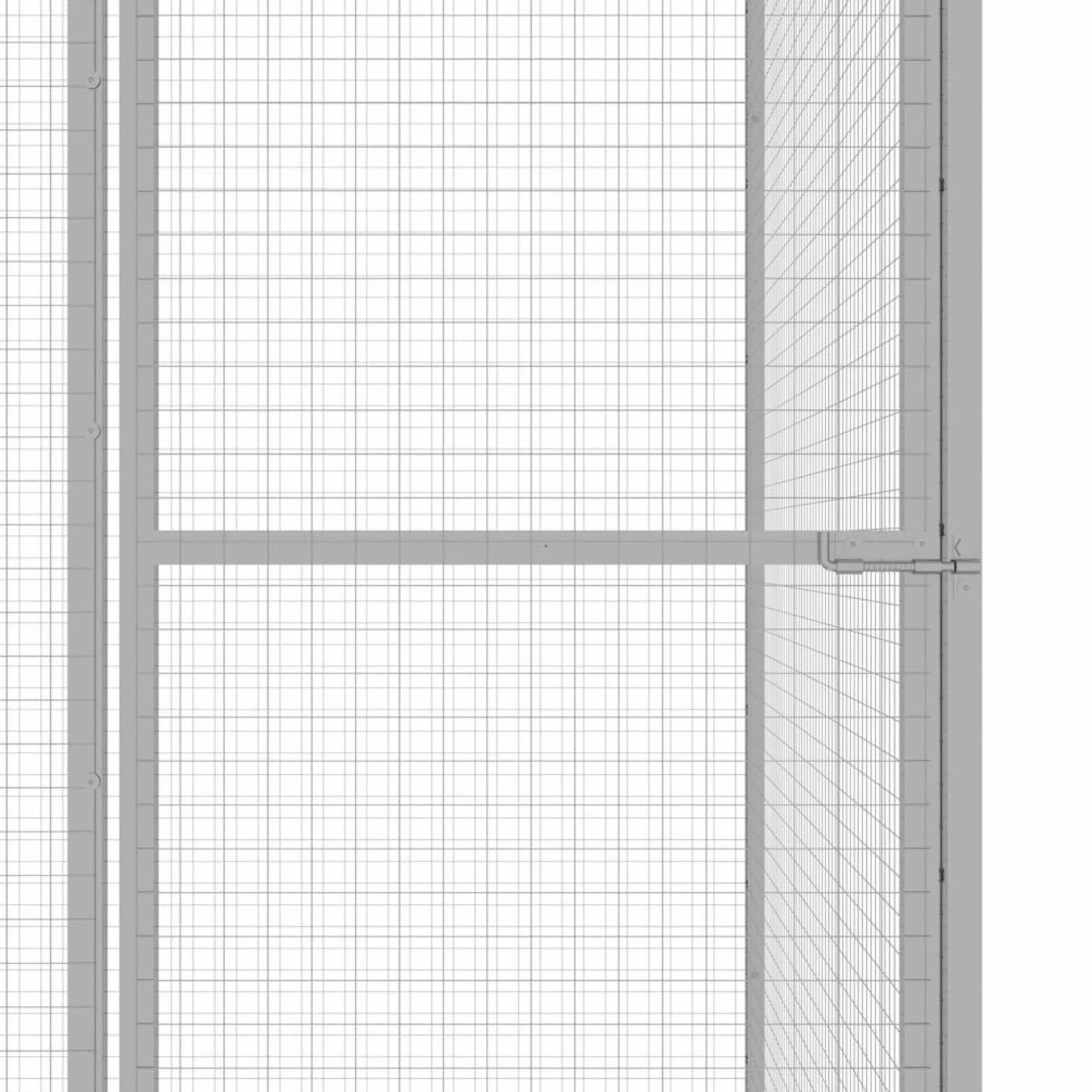 IKAYAA Voladera Grande para Pájaros, Pajarera de Exterior, Voladera de Jardín, Pajareras Exterior en Jardin - 1,5 x 1,5 x 1,5 m