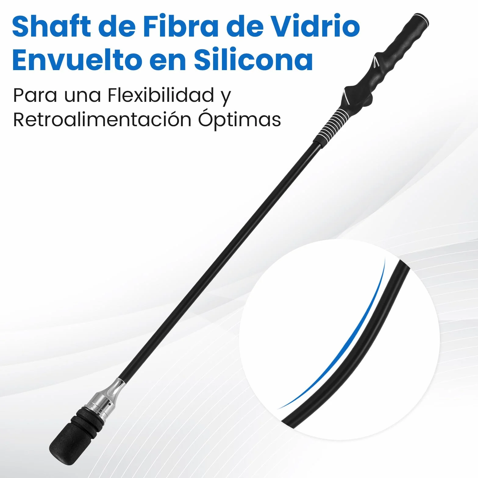 COSTWAY Entrenador de Golf, Ayuda de Entrenamiento Velocidad, Flexibilidad, Equilibrio, Tempo y Fuerza, Corrección del Ritmo del Swing con Sonido