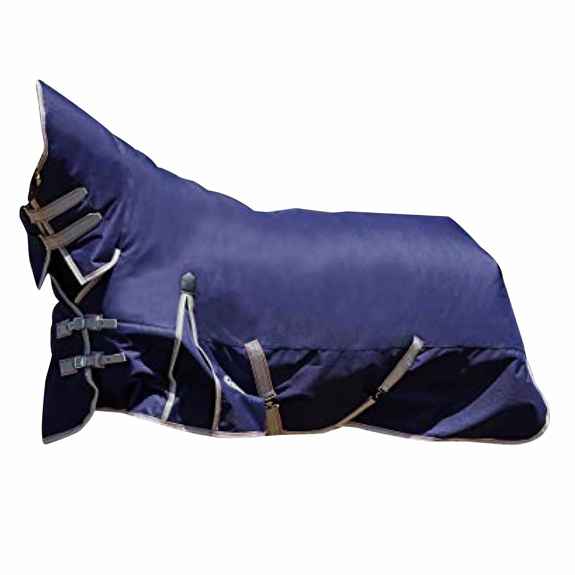 Weatherbeeta - Manta Combo de Ejercicio para Caballos ComFiTec Essential Medium (4') (Marino, Plateado, Rojo)