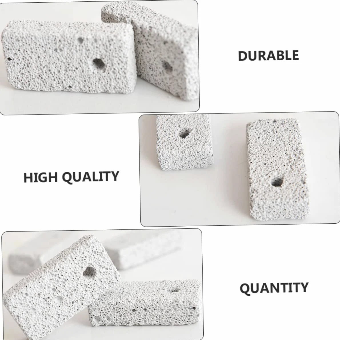 BESPORTBLE 120piezas Piedra Molar para Mascotas Pequeñas De Piedra Volcánica para Hámster Conejos y Cobayas Suplemento De Calcio y Molienda para Chinchillas y Jerbos