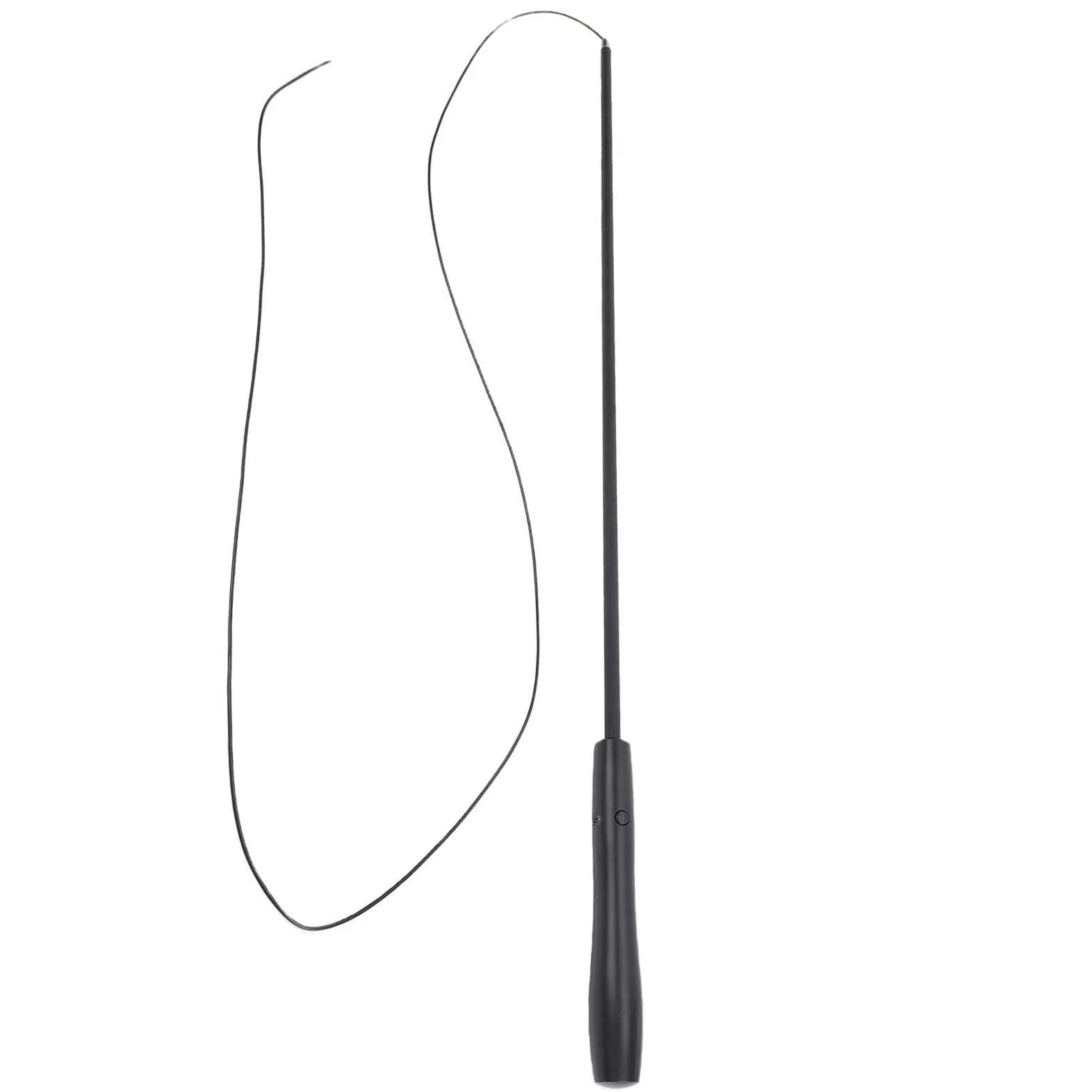 Varita para Gato LED para Caña de Pescar para Gatos, Luz Interactiva 2 en 1 y Juguete Retráctil, Caña de Pescar Recargable por USB, Varita Flexible y Duradera, Coqueteo Cómodo para Perros