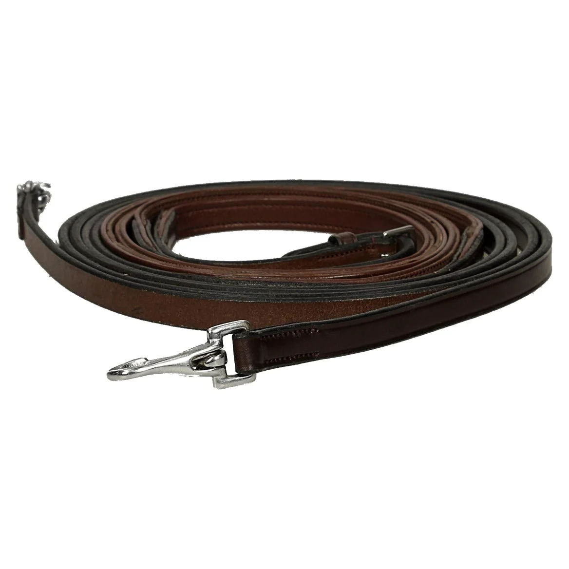 Dy'on Riendas de cuero New English Huntergrip en tamaño: Completo (EU). - marrón - Completo