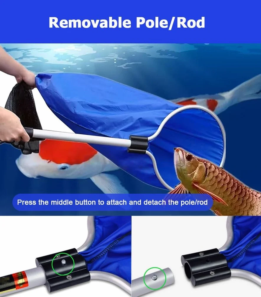 1 2 3 4 Juegos Kit de Acuario de Calcetín Koi, Red de Pesca for Acuario Red de Aterrizaje de Peces Red de Captura Cesta de Malla Suave for Accesorios