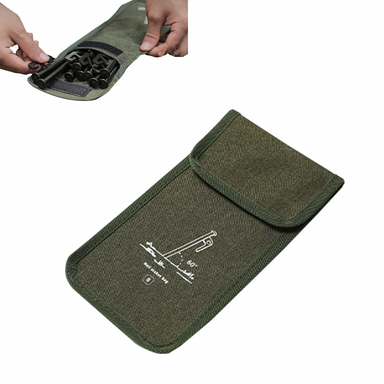 Bolsa para pinzas de camping de tela Oxford