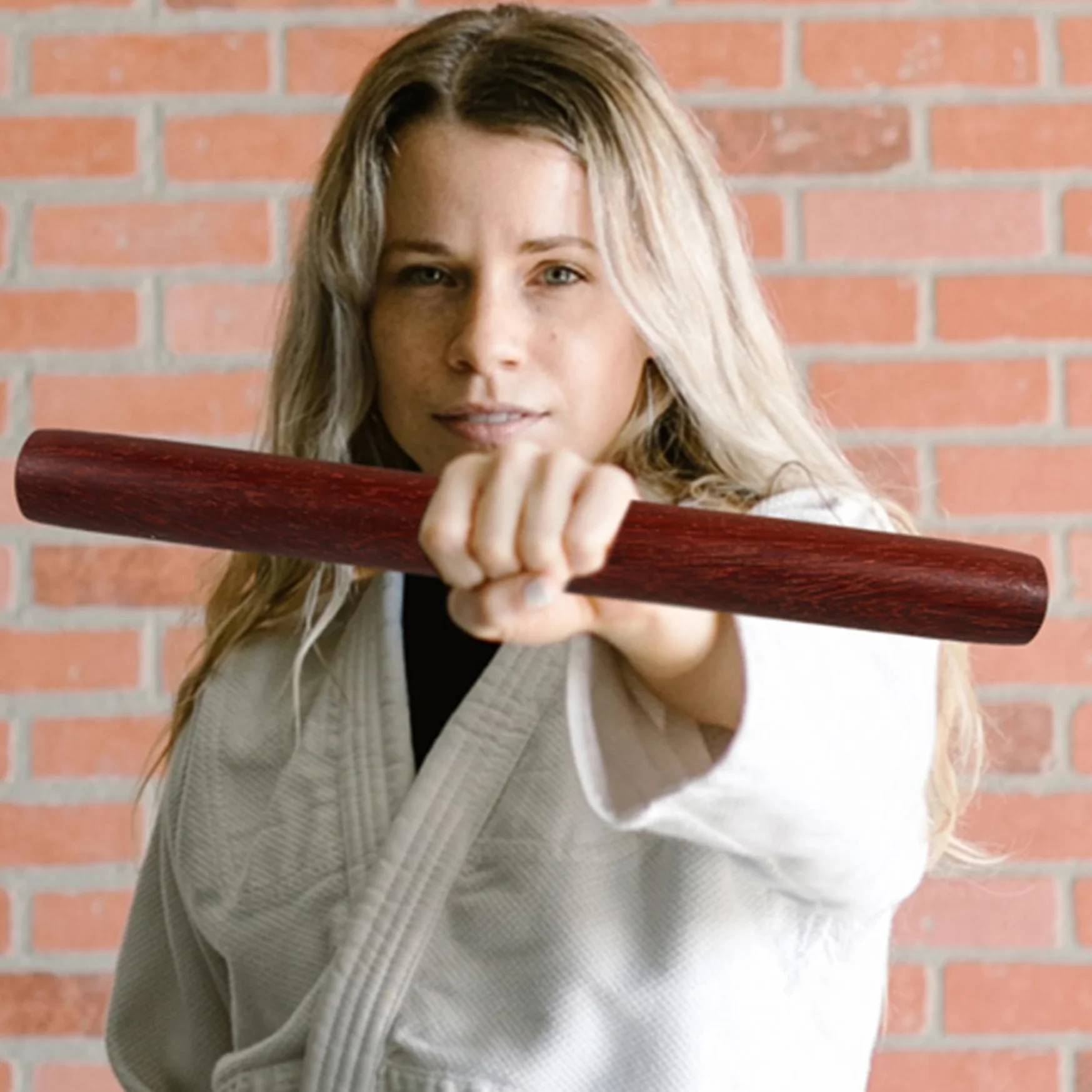 Palos de Tai Chi de Madera 15,8x1,4 Pulgadas para Principiantes Artes Marciales Fitness