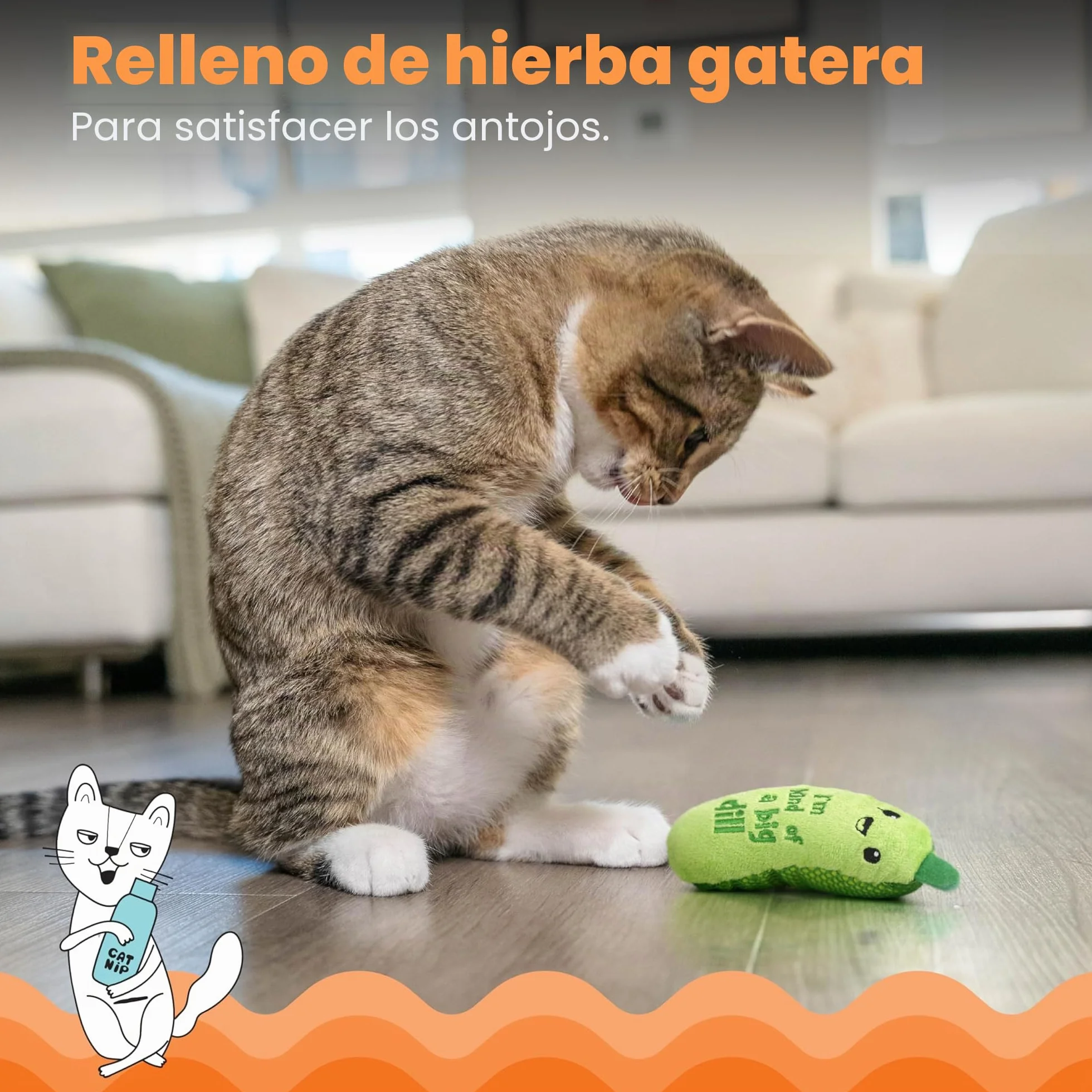 Petstages Juguete Dental crujiente para Gatos con Hierba gatera