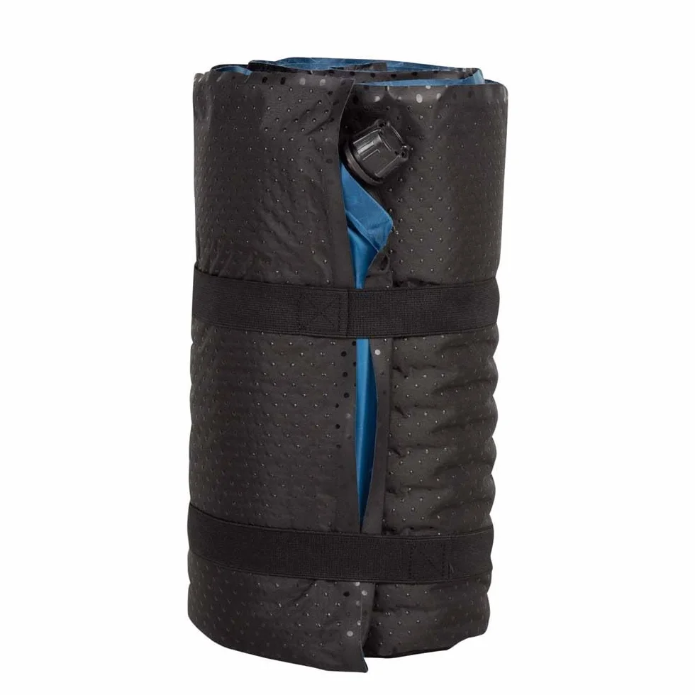 AKTIVE Esterilla hinchable plegable 175 x 56 cm Azul Ripstop Foam Autoinflable Colchón hinchable individual Acampada