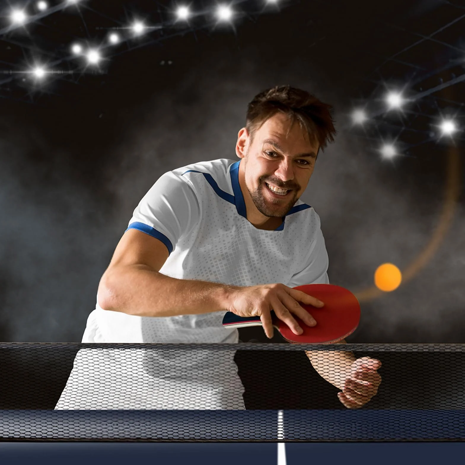 Diompirux Sets de Ping Pong 2 Raquetas 3 Pelotas 1 Bolsa, Kit de Tenis de Mesa para Juegos Profesionales y Recreativos
