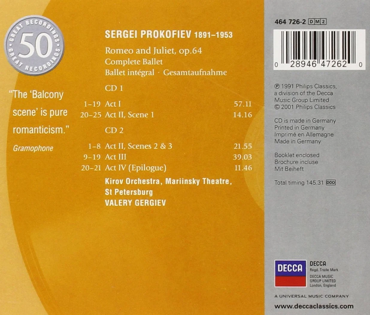 Prokofiev: Romeo & Juliet