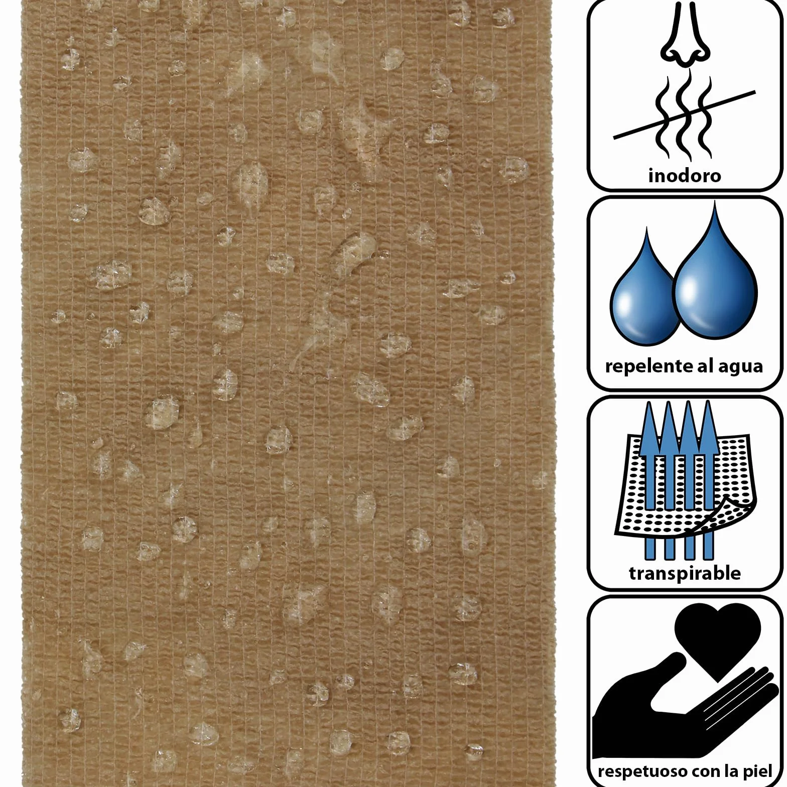 ALPIDEX 12 Rollos Venda Adhesiva 5 cm x 4,5 m Venda Cohesiva Envoltura Tape Deportiva Bendaje Autoadhesiva Mano Rodillas Tobillo Vet Wrap Perro Gato Caballo, Color:beige