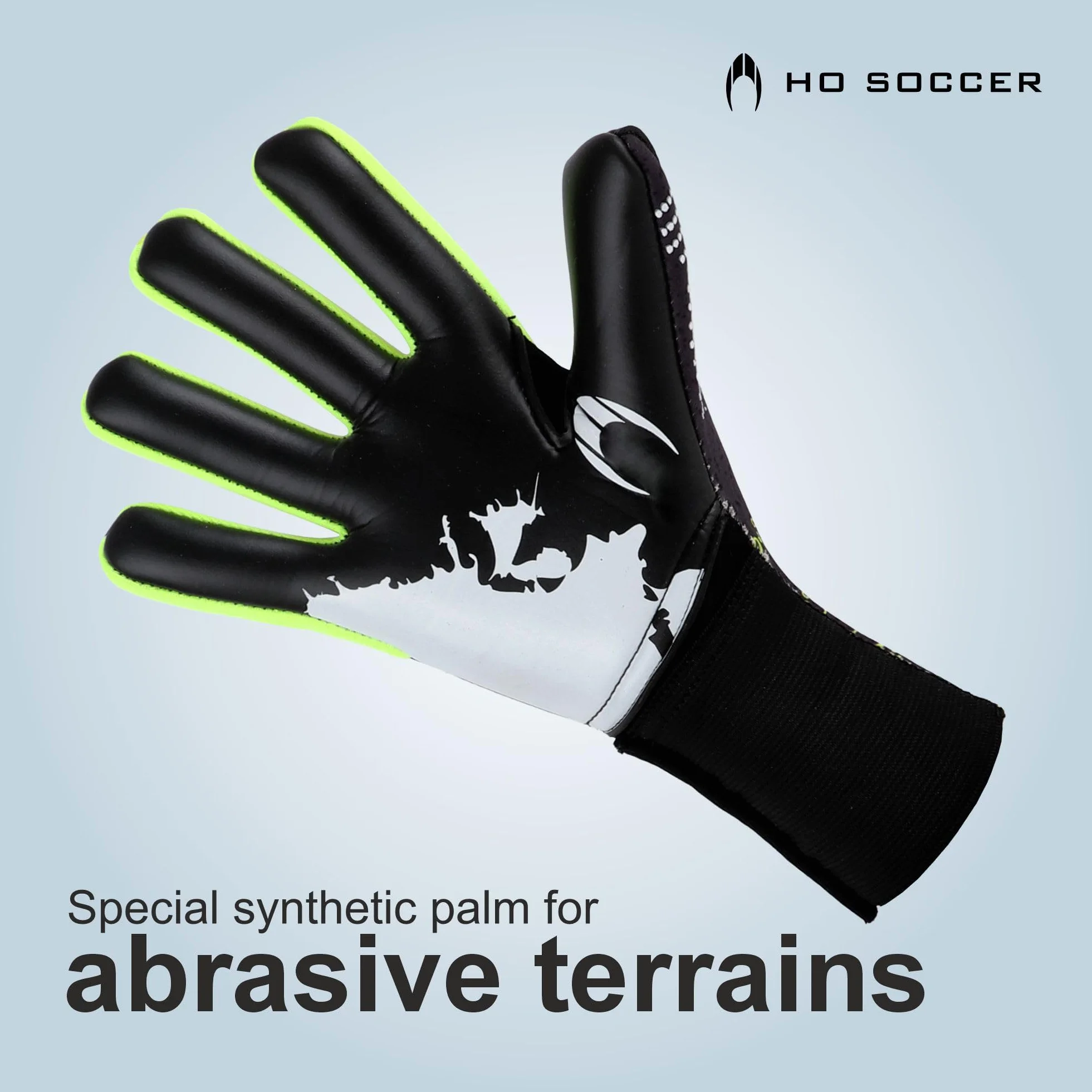 Guantes de Portero Ho Soccer Robust Lime Negro/Rojo 5,5